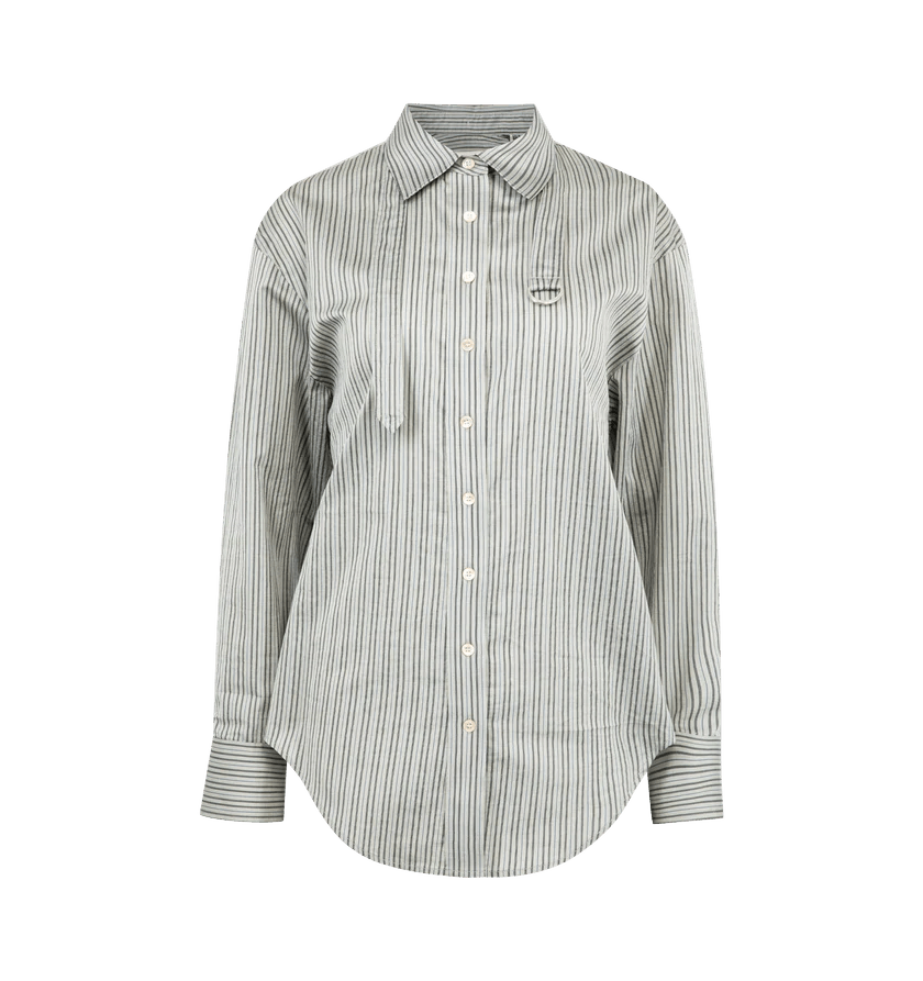 Isabel Marant o1h1sh11225 Aurora Shirt in Grey Size XS / US 0-2 / IT 36-38 - 1 Thumbnail
