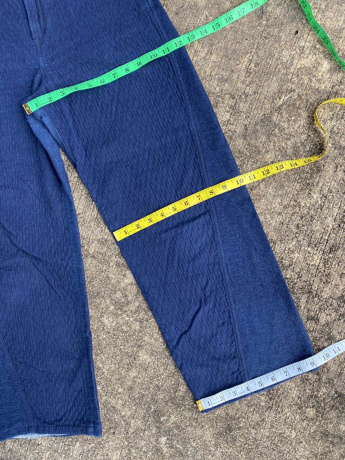 Japanese Brand Vintage Indigo Pants Kamishima Chinami Yellow Size US 31 - 11 Thumbnail