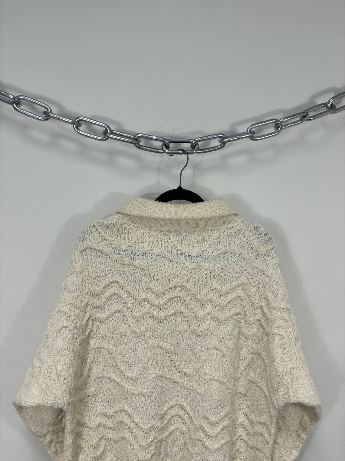 Other Vintage Nani Bon Men’s Wave Knit Wool Turtleneck Zip Sweater Size US L / EU 52-54 / 3 - 18 Thumbnail
