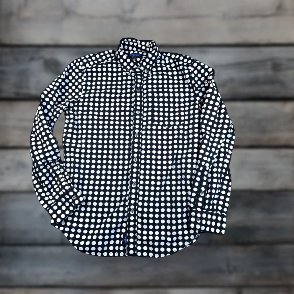 Vintage Kidrobot Shirt Adult Medium Black White Polka Dot Button Down Collar Cotton Mens Size US M / EU 48-50 / 2 - 1 Thumbnail