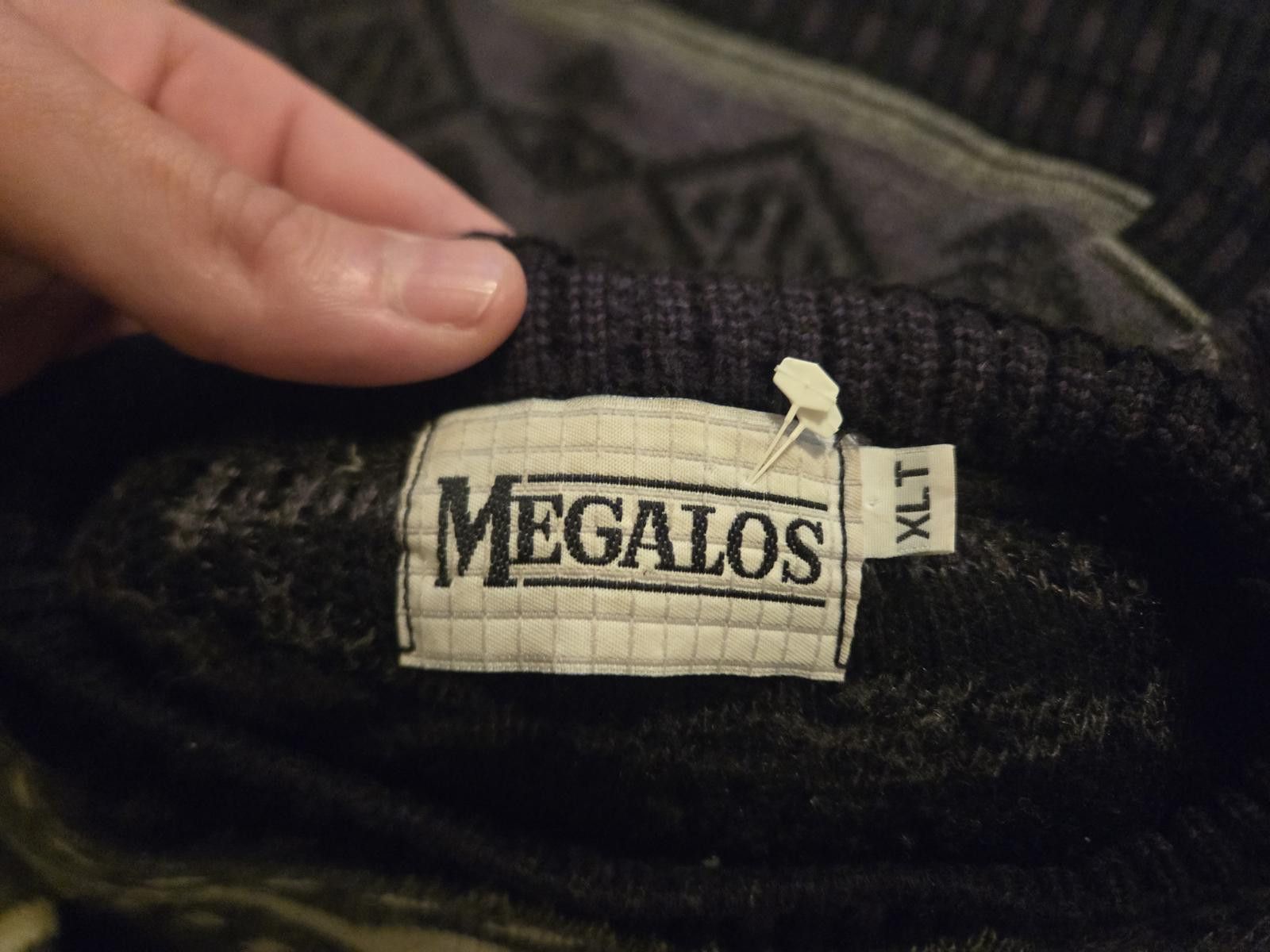 Other Megalos XLT Vintage Pattern Knit Sweater Size US XL / EU 56 / 4 - 2 Thumbnail