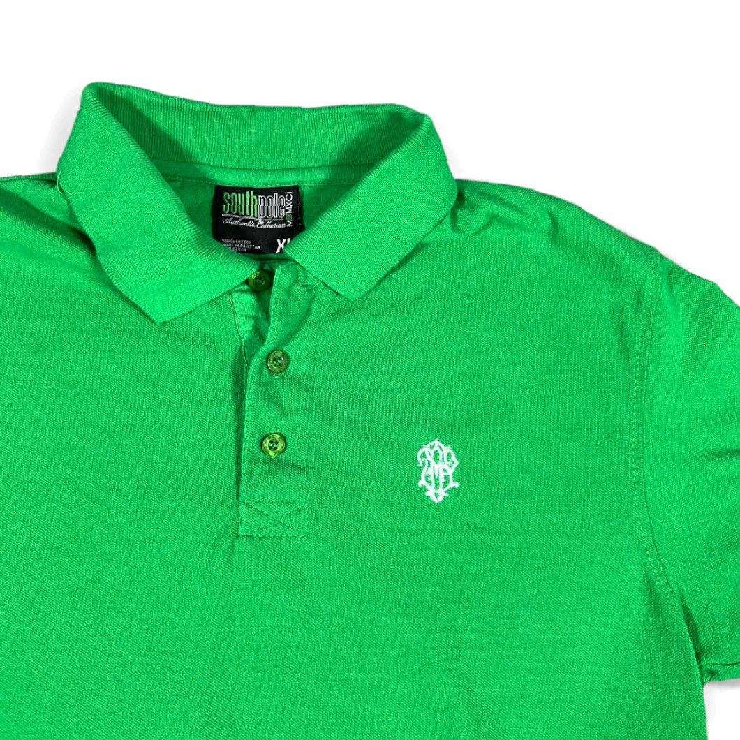 Southpole VINTAGE Southpole Polo Shirt Adult MEDIUM Green Logo Hip Hop Streetwear Y2K Size US M / EU 48-50 / 2 - 2 Thumbnail