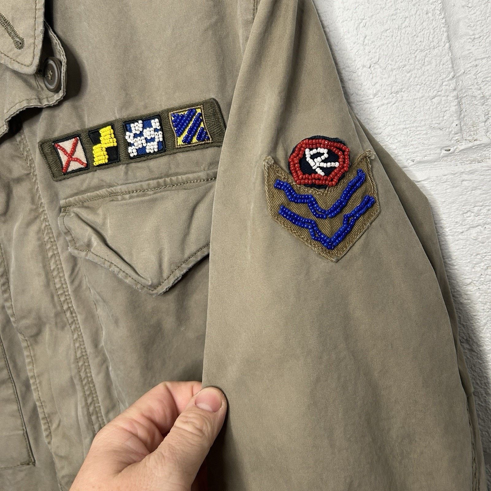 Polo Ralph Lauren VTG Polo Ralph Lauren Military Army Fatigue Jacket “Khaki" Size US S / EU 44-46 / 1 - 5 Thumbnail