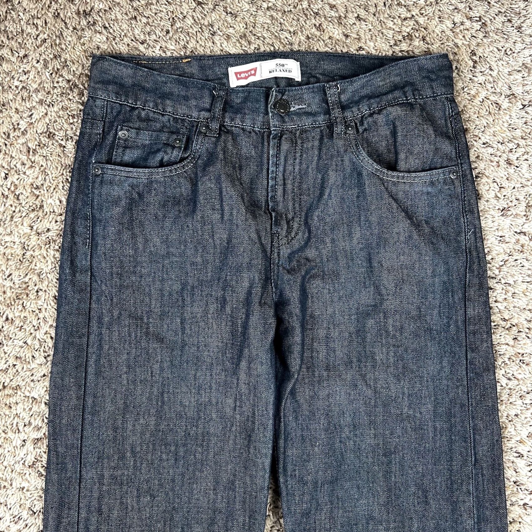 Levi's Levi's 550 Jeans Straight Blue Dark Wash 31x29 Mens Denim Cotton Relaxed Regular 18 Reg Vintage: No Size US 31 - 5 Thumbnail