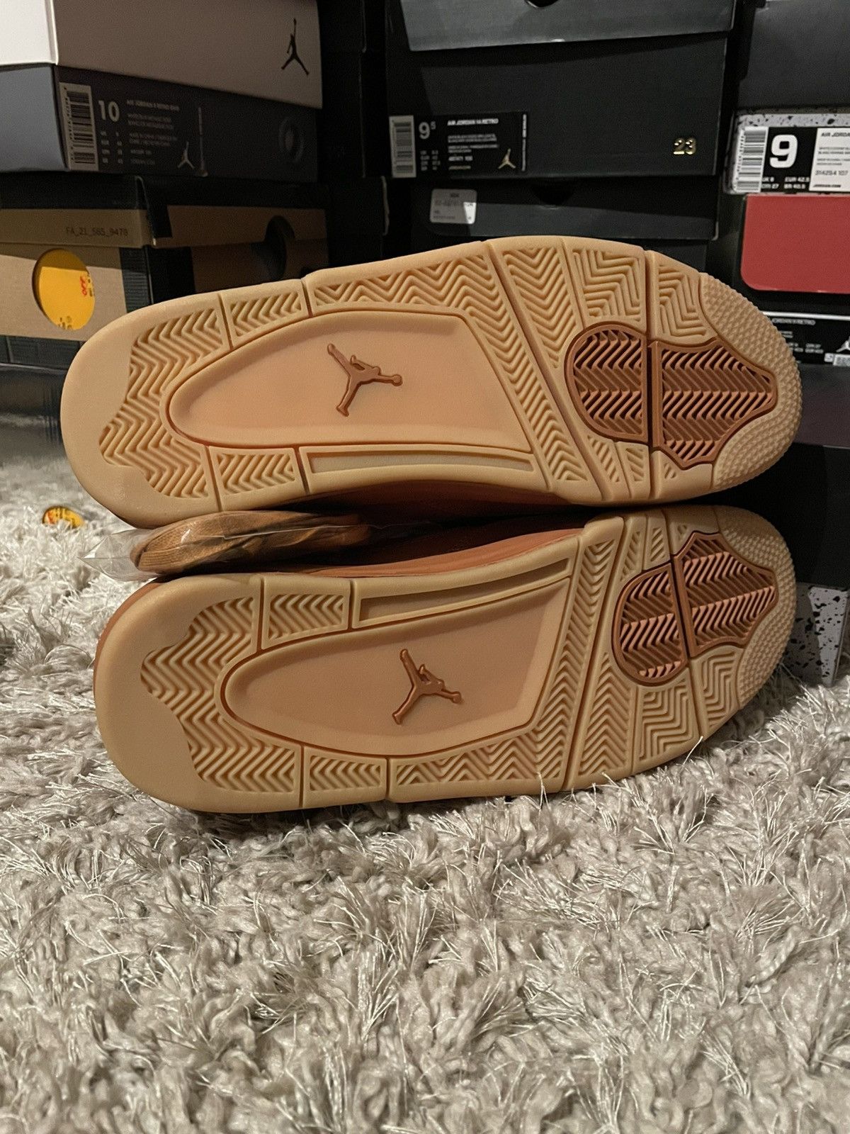 Jordan Brand Jordan 4 Premium Wheat Size US 10 / EU 43 - 7 Thumbnail