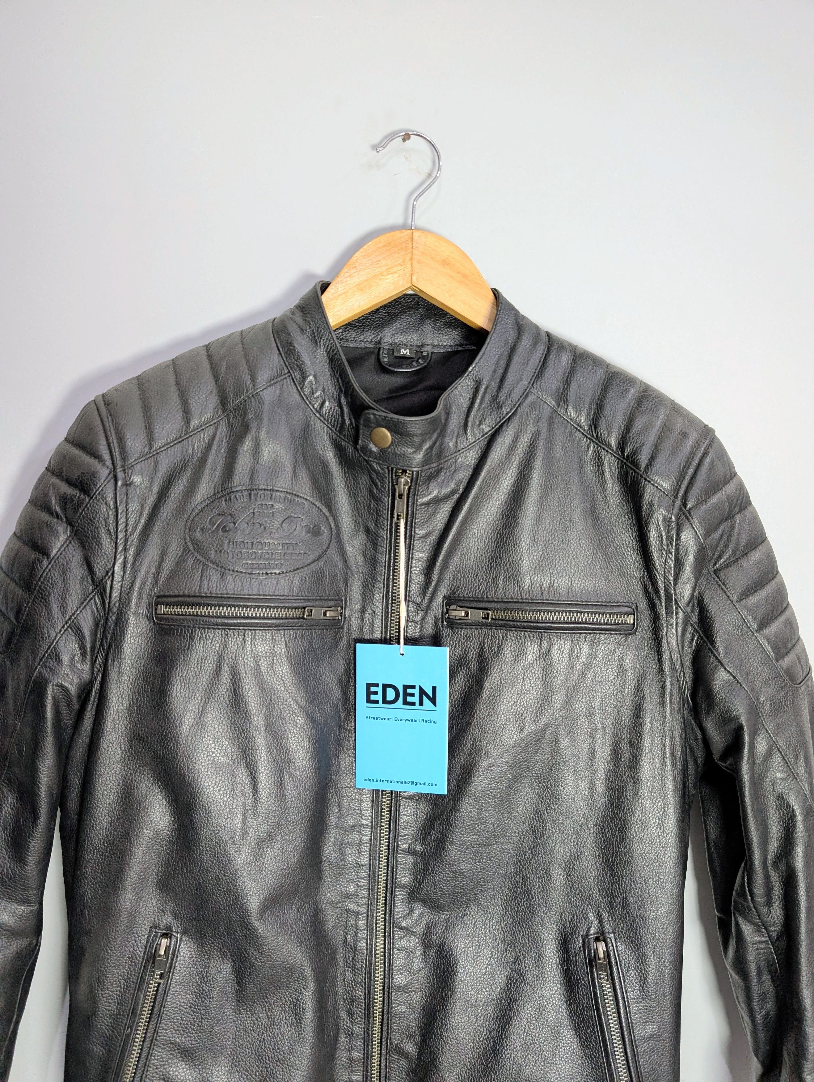 Vintage Men Motorcycle Leather Jacket Vintage Biker Style Streetwear Size US S / EU 44-46 / 1 - 2 Thumbnail