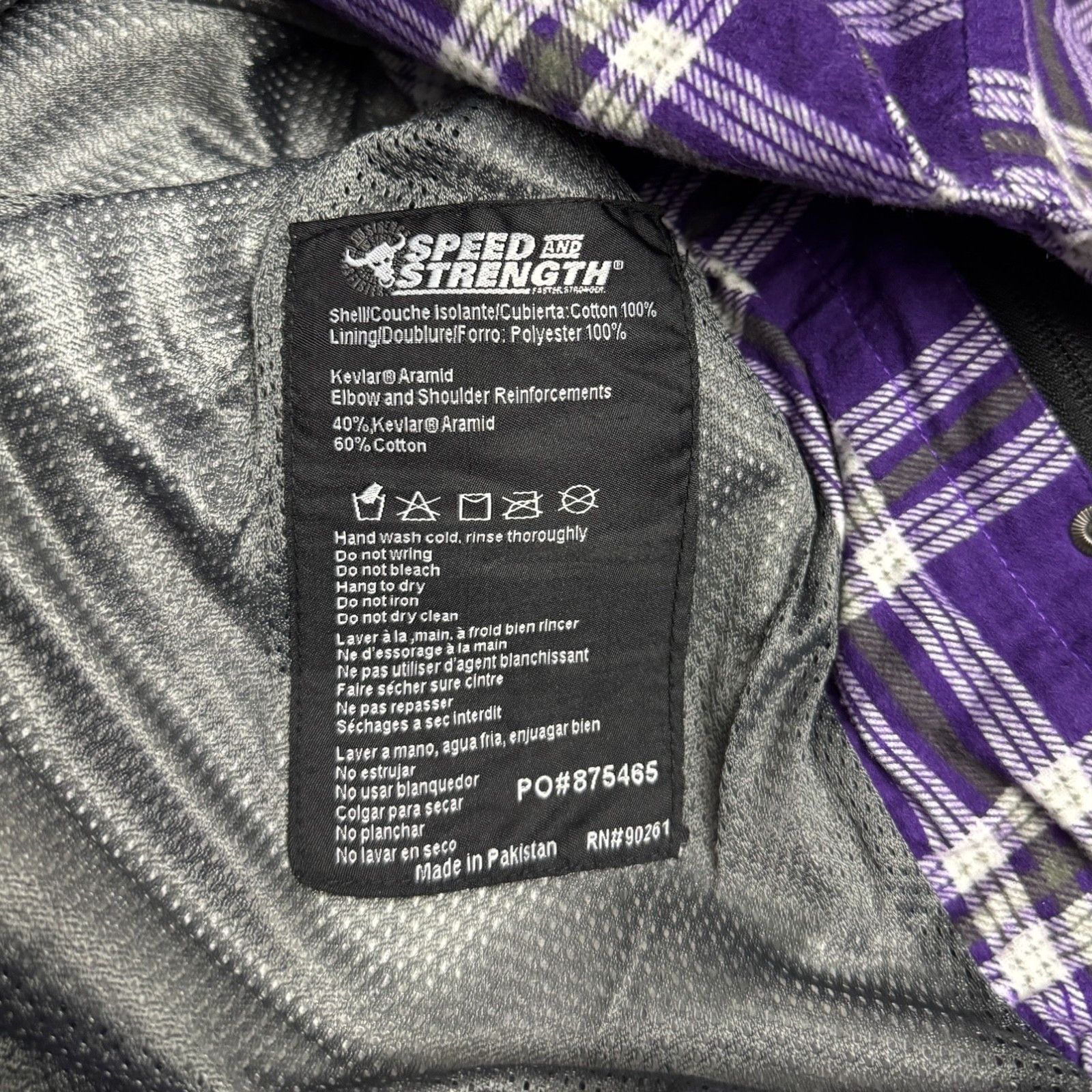 Other SPEED & STRENGTH Smokin Aces Plaid Motorcycle Jacket 2XL Size XXL / US 16-18 / IT 52-54 - 7 Thumbnail