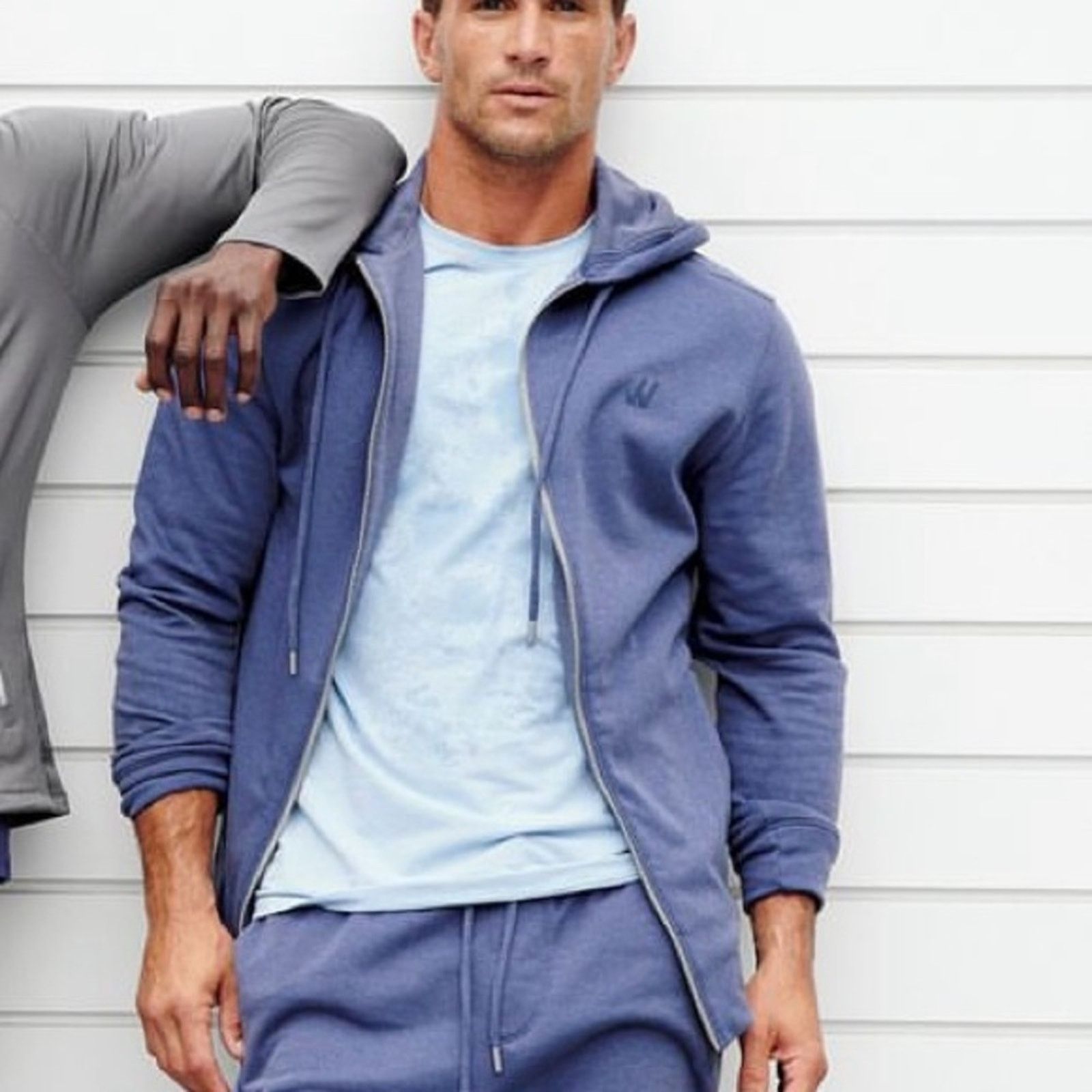 Willy Chavarria WILLY California 501 Mendocino Blue Zip Front Hoodie S EUC Size US S / EU 44-46 / 1 - 14 Thumbnail