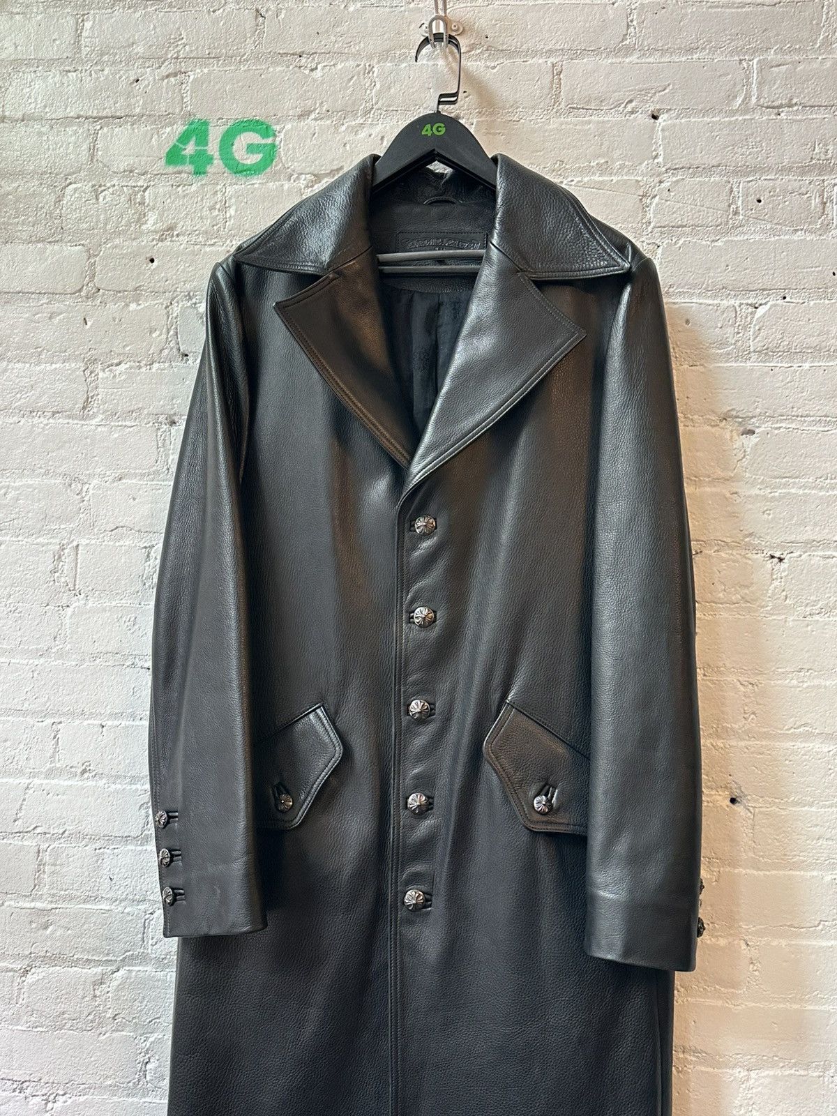 Chrome Hearts CHROME HEARTS LEATHER TRENCH COAT Size US L / EU 52-54 / 3 - 2 Thumbnail