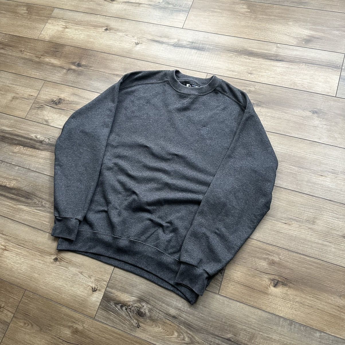 Starter Vintage 90s Starter Grey Blank Crewneck Sweatshirt Size US M / EU 48-50 / 2 - 3 Thumbnail
