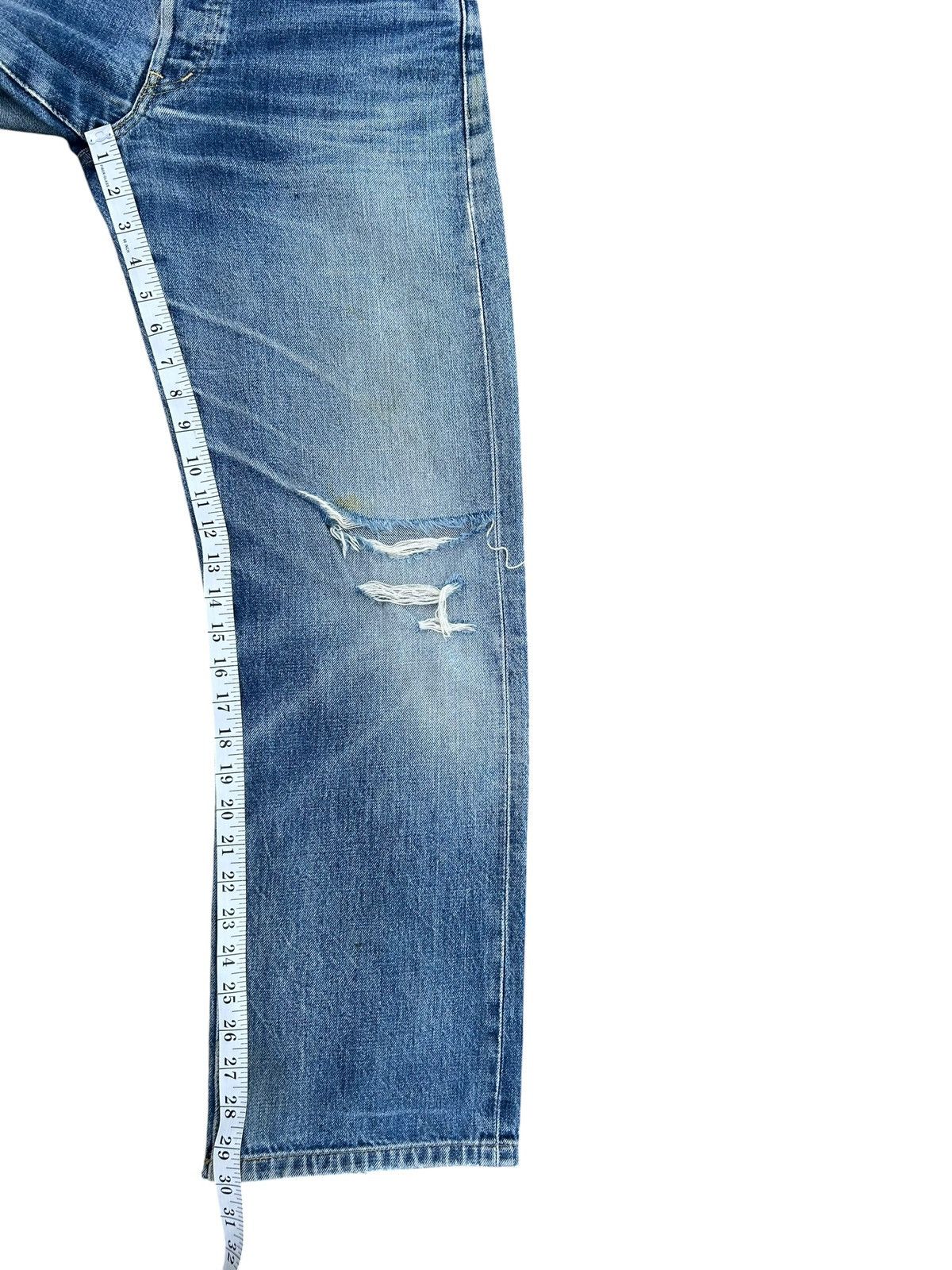 Kapital Thrashed Vintage Levis Big E Selvedge Denim Jeans Size US 31 - 23 Thumbnail