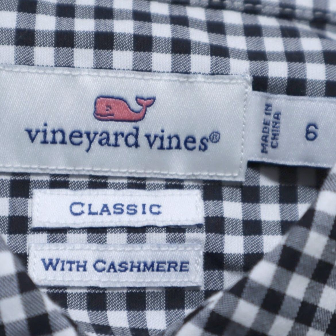 Vineyard Vines Vineyard Vines with Cashmere Button Up Shirt Black Women's 6 Check Size M / US 6-8 / IT 42-44 - 5 Thumbnail