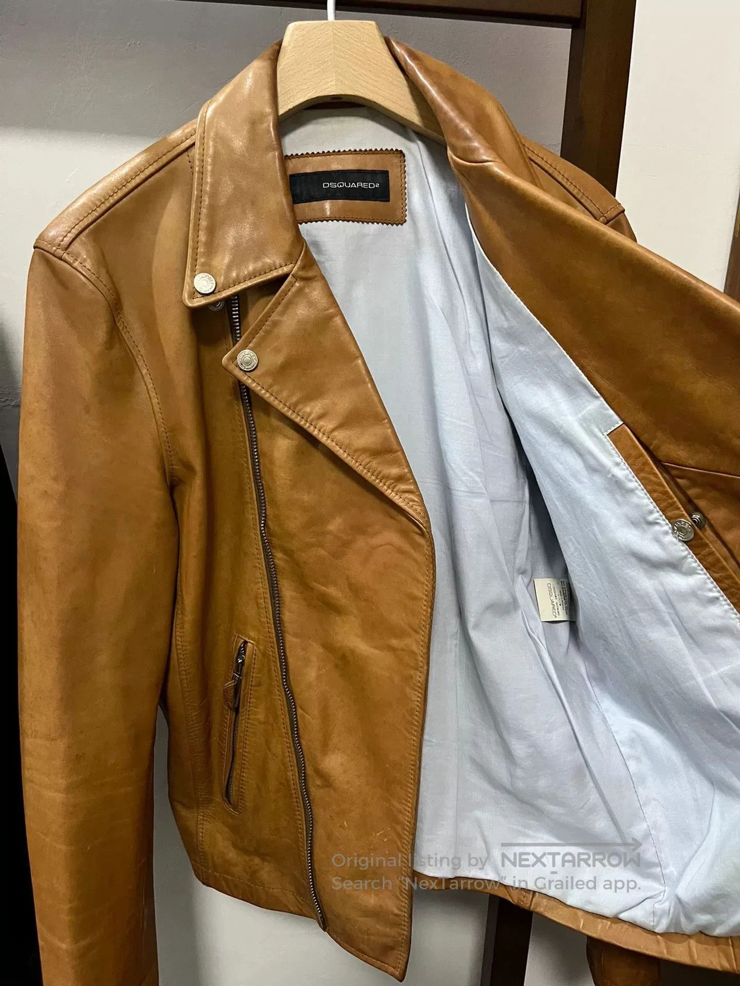 Dsquared2 Dsquared2 Men's Horse Leather Jacket. Size US M / EU 48-50 / 2 - 6 Thumbnail
