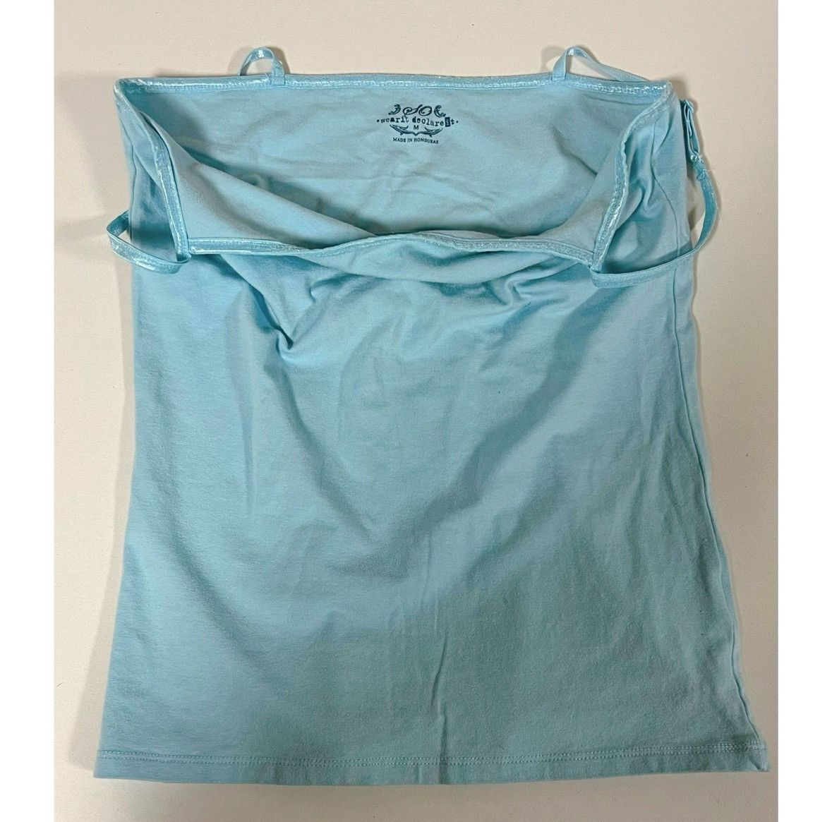 Vintage SO Wear It Declare It Blue Shelf-Bra Cami Camisole Size M 🩵 Size M / US 6-8 / IT 42-44 - 4 Thumbnail