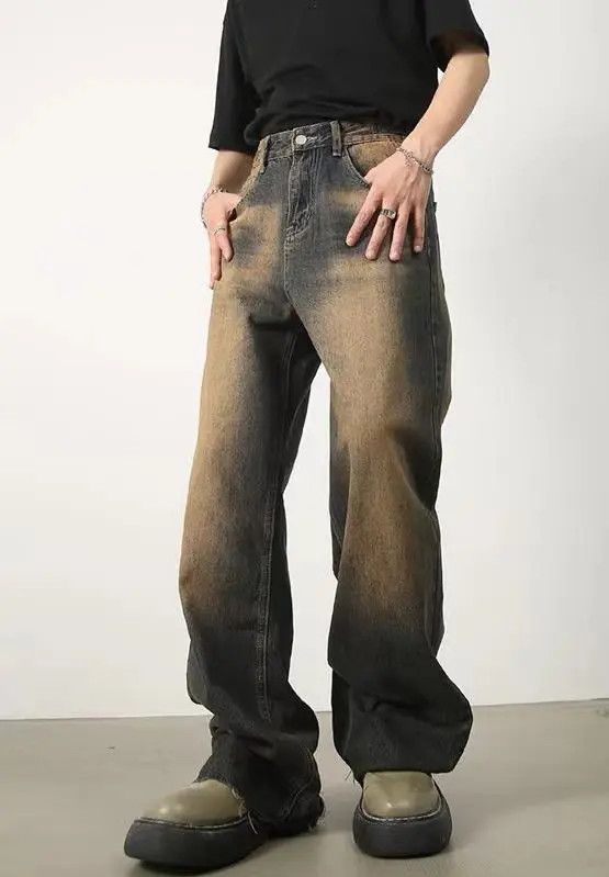 VIBE Retro distressed rust color jeans Size US 32 / EU 48 - 8 Thumbnail