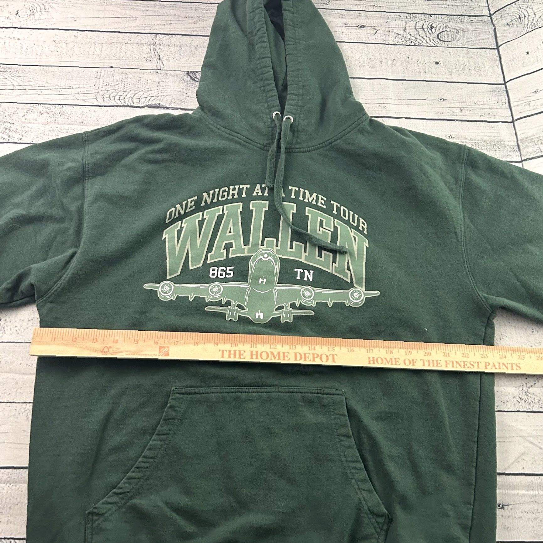 Vintage Morgan Wallen Hoodie One Night At A Time Official Merch Mens XL Green Shirt Sweatshirt Size US XL / EU 56 / 4 - 3 Thumbnail