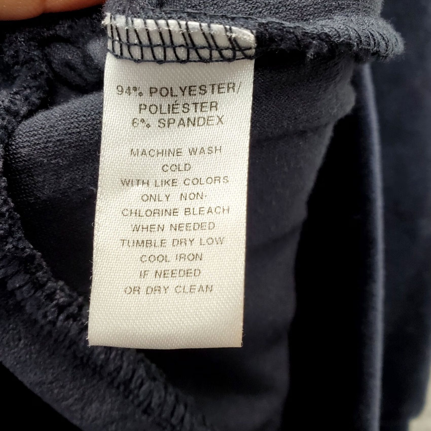 Loft LOFT Sweatshirt Womens 16/18 Navy Velour Elastic Cuff Hem Round Neck Pullover Shirt Womens Size 16/18 Navy Velour Pullover Size XXL / US 16-18 / IT 52-54 - 6 Thumbnail