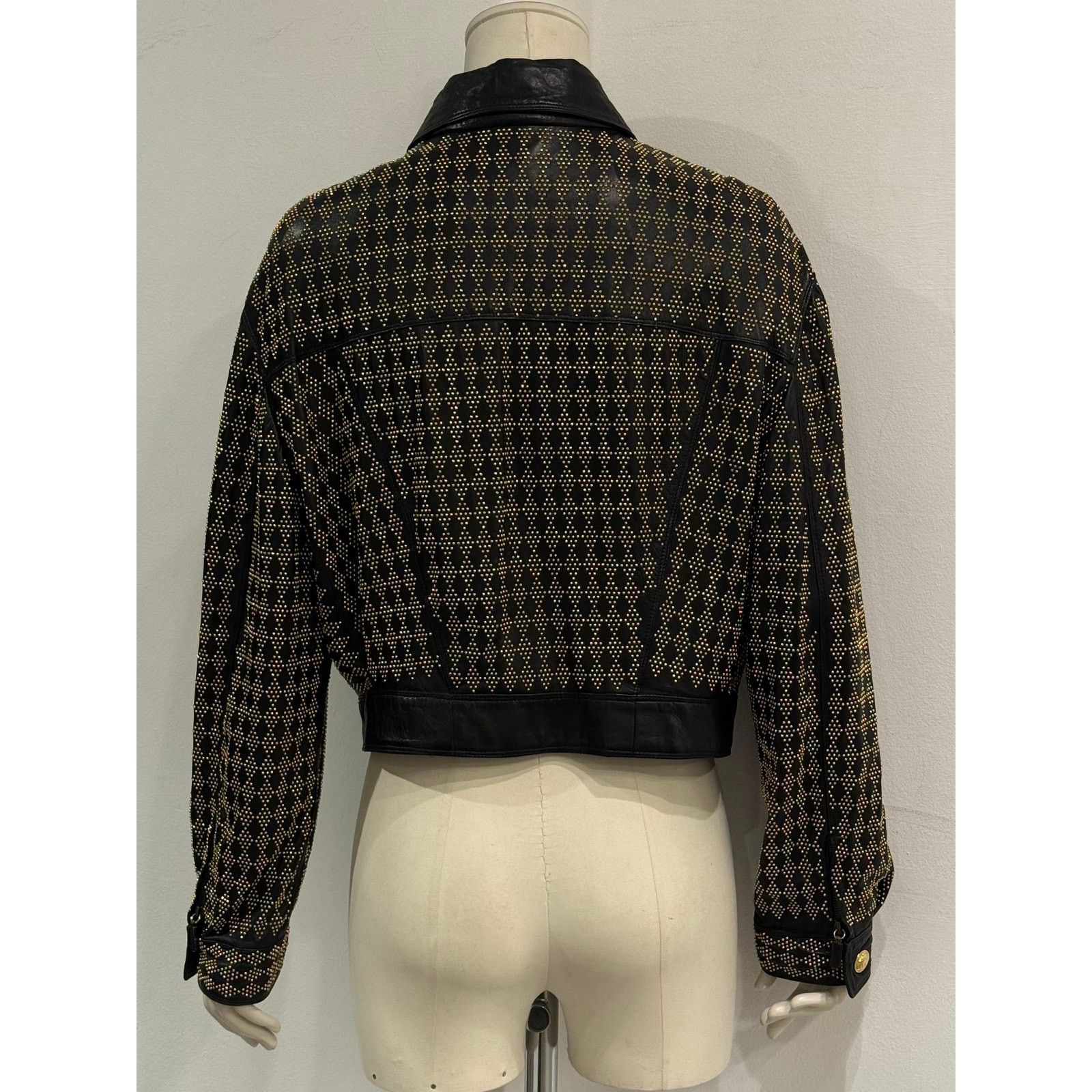 Versace S/S1992 Gianni Versace studded leather jacket Size M / US 6-8 / IT 42-44 - 8 Thumbnail