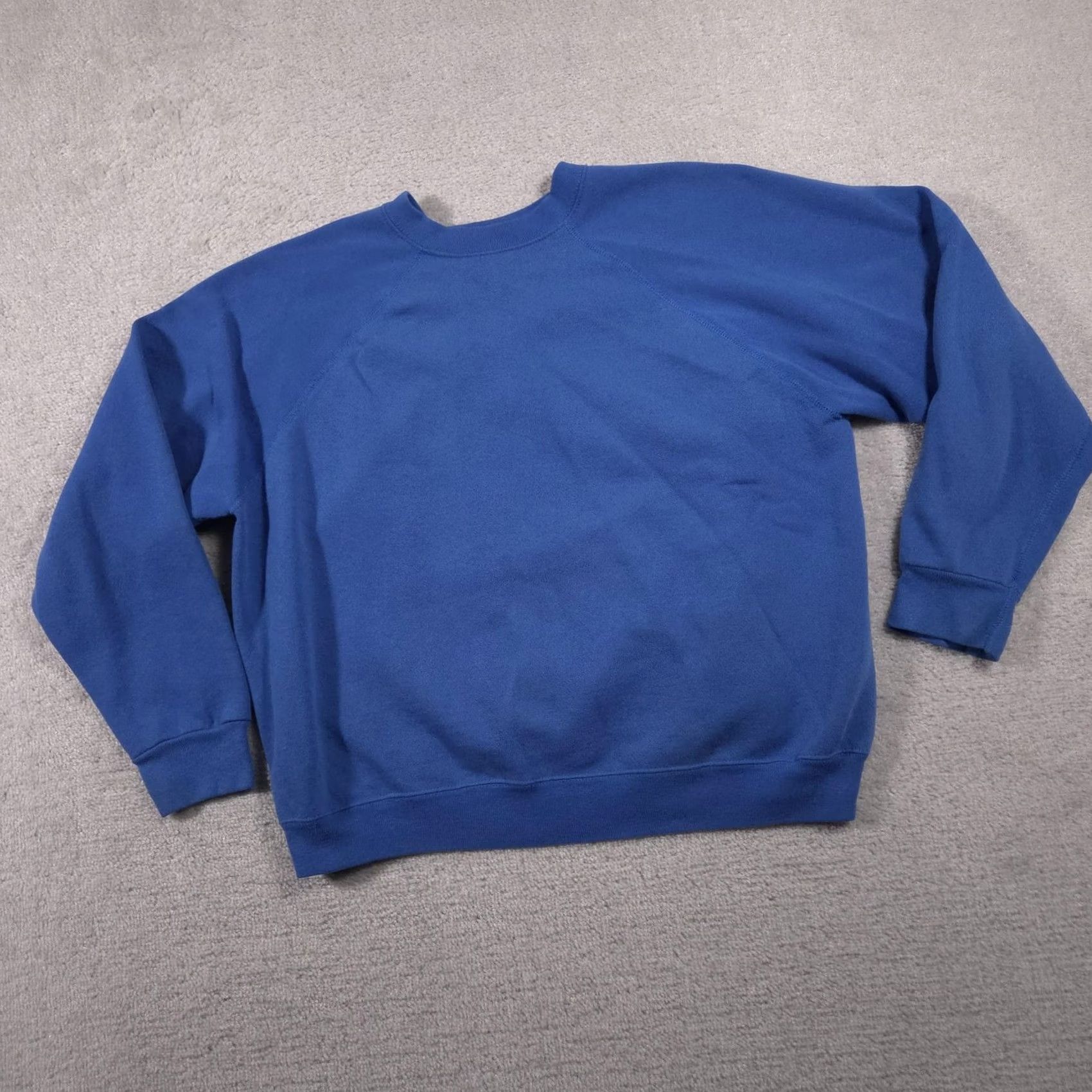 Tultex VINTAGE Sweatshirt Womens 2X Blue Crewneck Pullover Made in USA 90s Sweat Appeal Tultex Cotton Polyester Crewneck Mens Womens Girls Boys Size XXL / US 16-18 / IT 52-54 - 2 Thumbnail