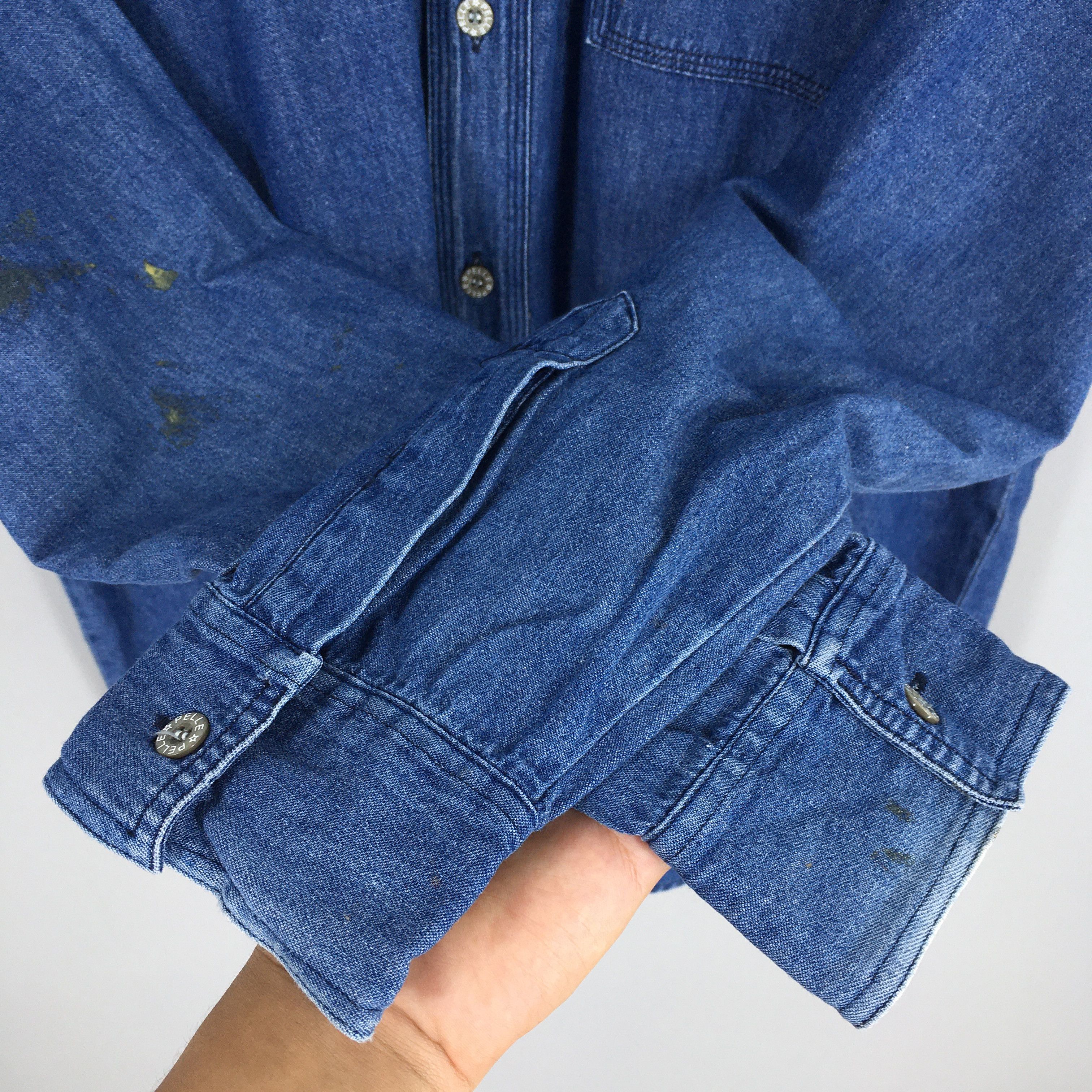 Marc Buchanan Pelle Pelle Totemic Object Art Denim Oxfords Shirt M Size US M / EU 48-50 / 2 - 6 Thumbnail