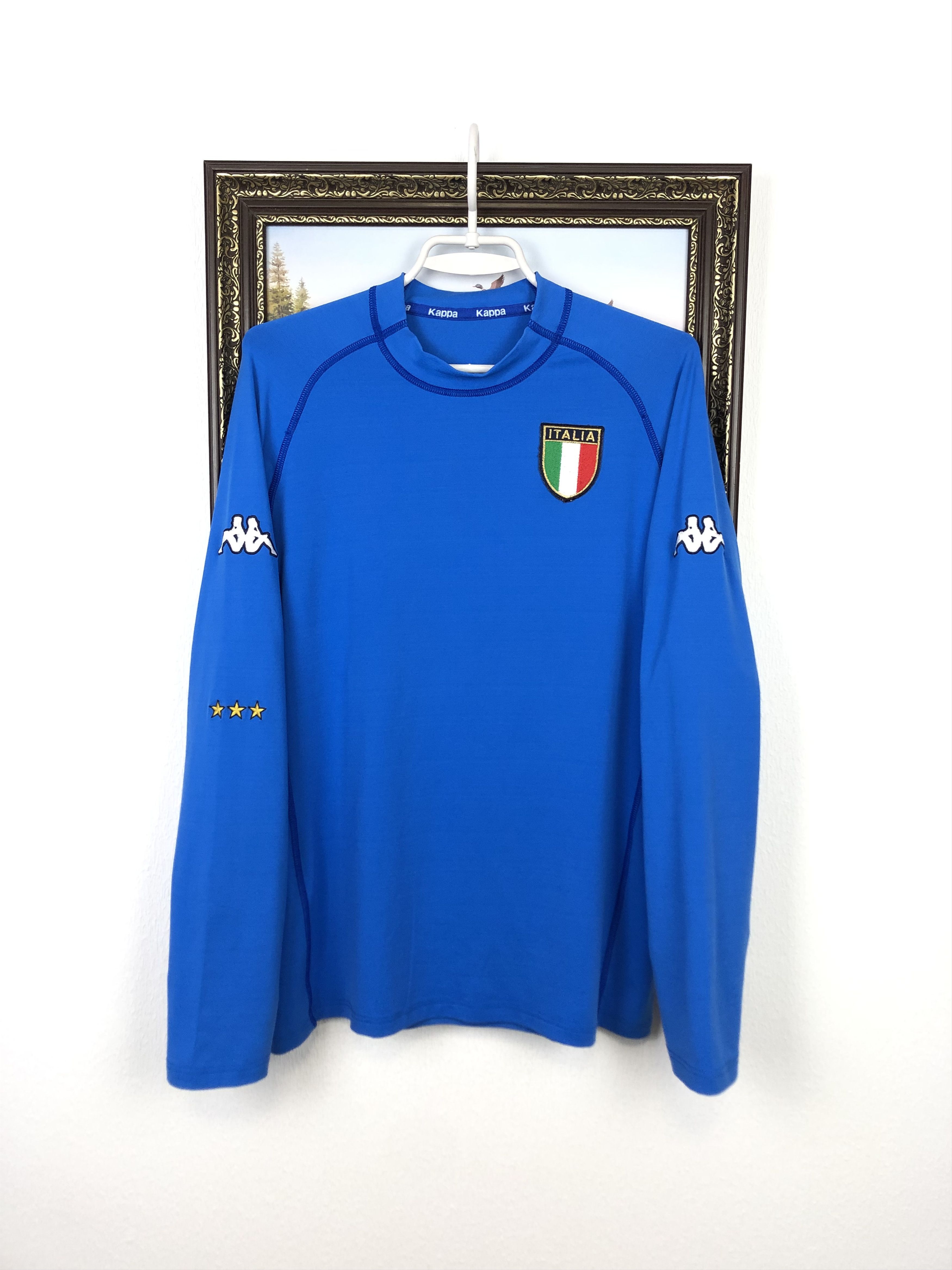 Italy Home football shirt 2000 Soccer Long Sleeve Kappa