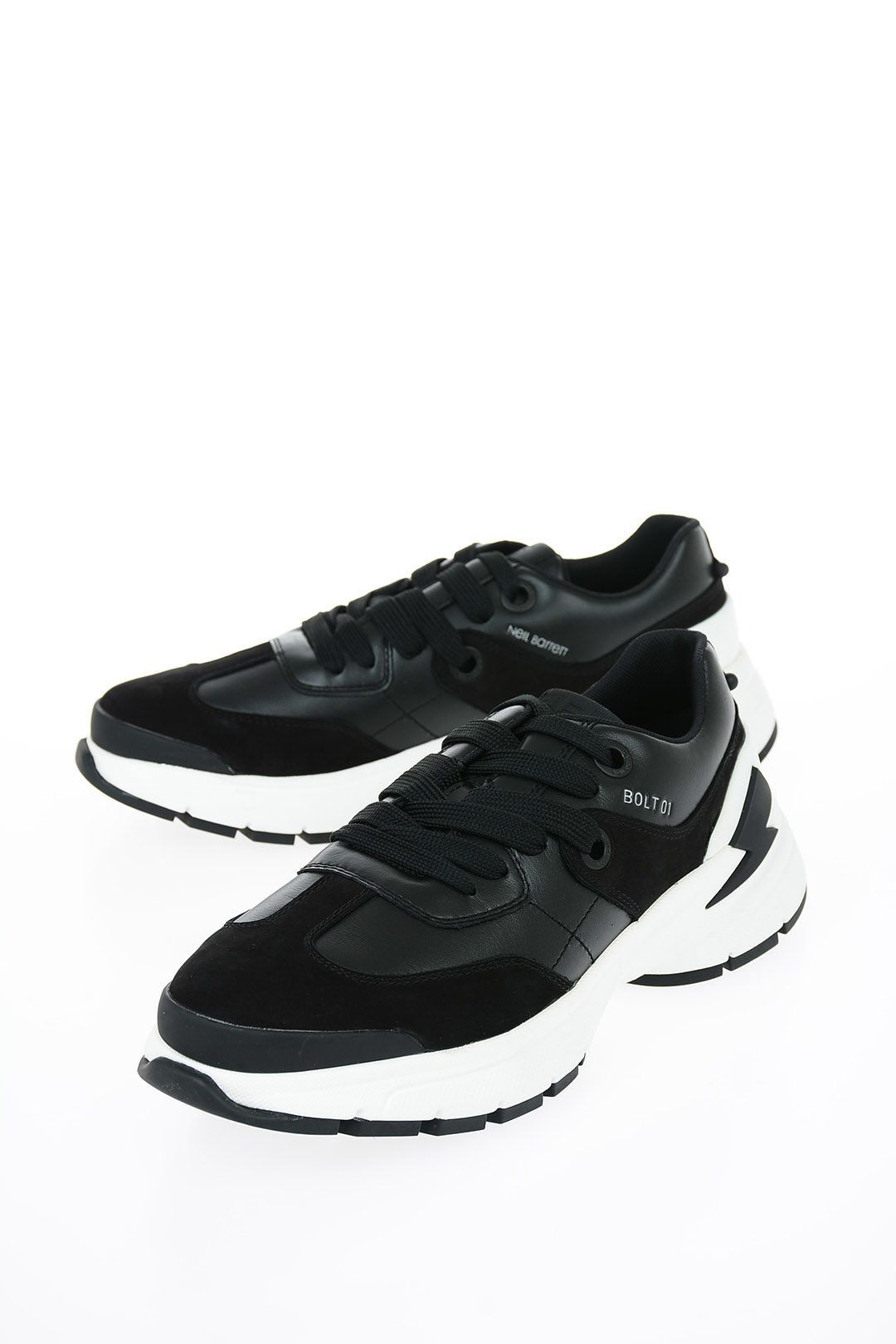 image of Neil Barrett Og1Mm1223 Sneaker In Black, Men's (Size 13)