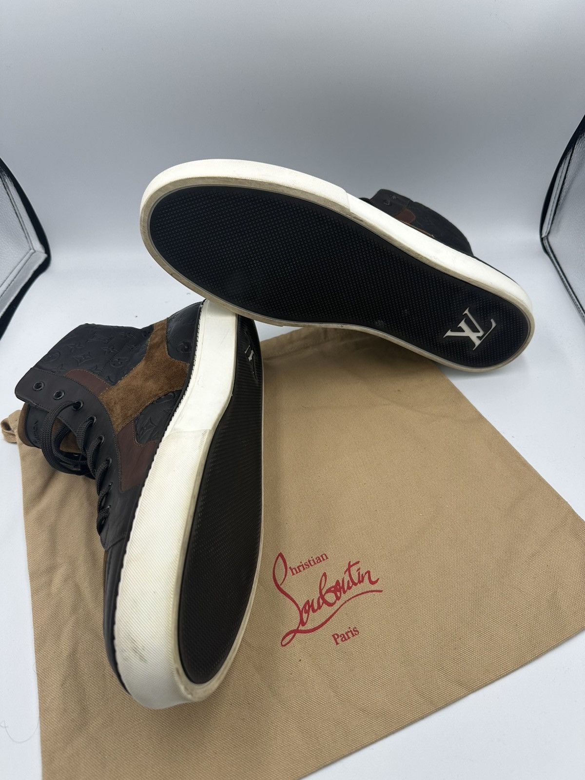 Louis Vuitton Louis Vuitton High Top Sneakers Size US 13 / EU 46 - 13 Thumbnail