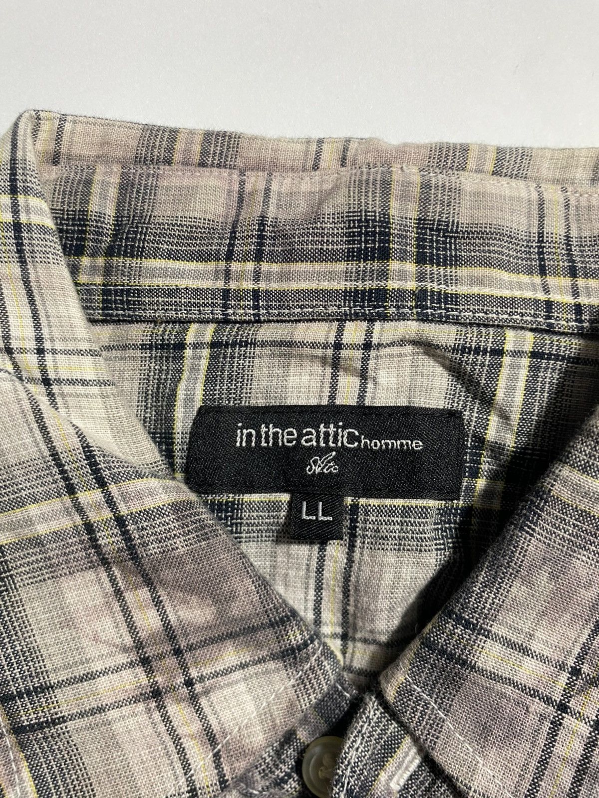 In The Attic IN THE ATTIC HOMME PLAID DYED WITH BUCKLED LOCK BUTTON UP Size US L / EU 52-54 / 3 - 8 Thumbnail