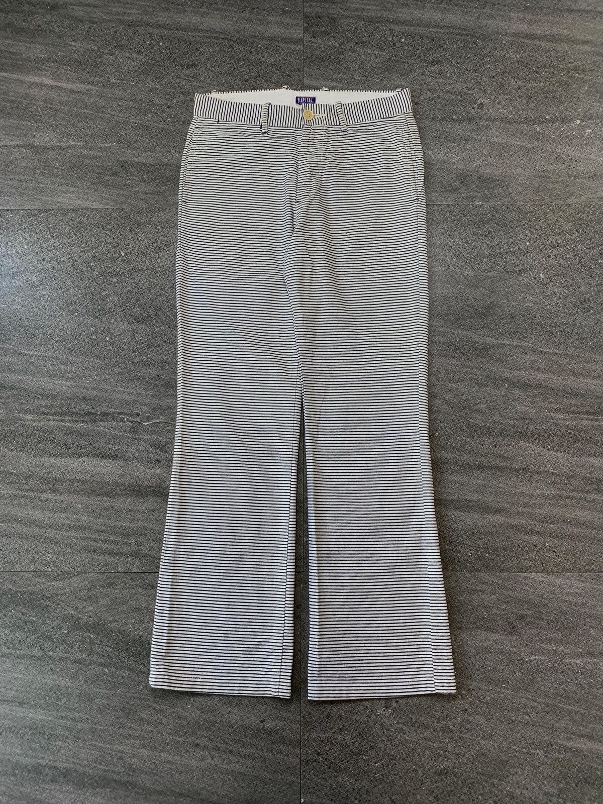 Kapital FREE TAX! 2000s Striped Flared Pants- 29 Size US 29 - 2 Thumbnail