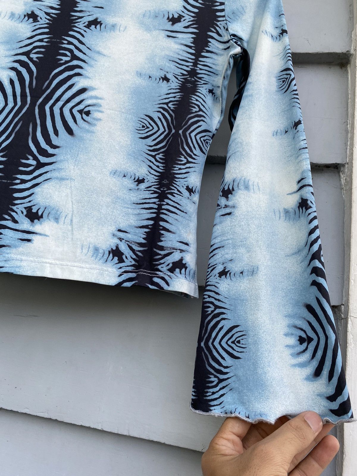 Vintage Tiger Print Blue Sky Cardigan Size S / US 4 / IT 40 - 14 Thumbnail