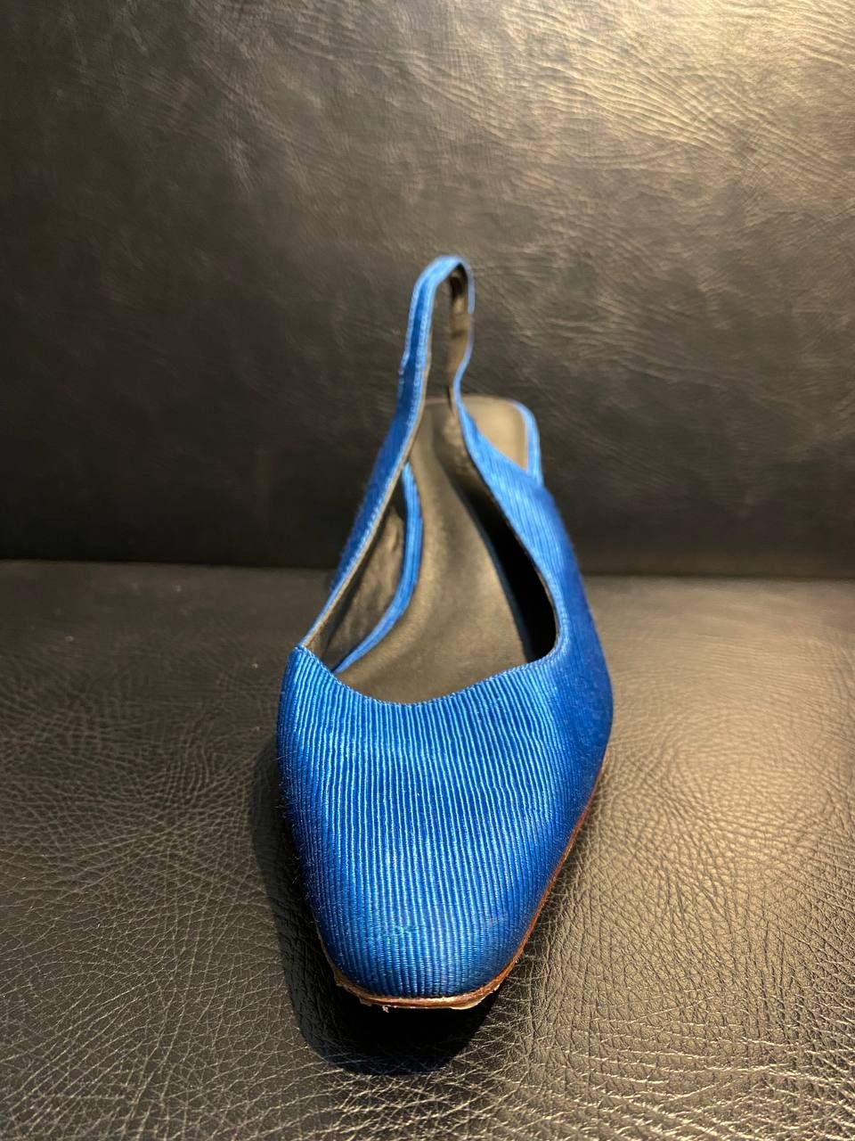 By Far By Far Satin Blue Heeled Sandals Size US 6 / IT 36 - 3 Thumbnail