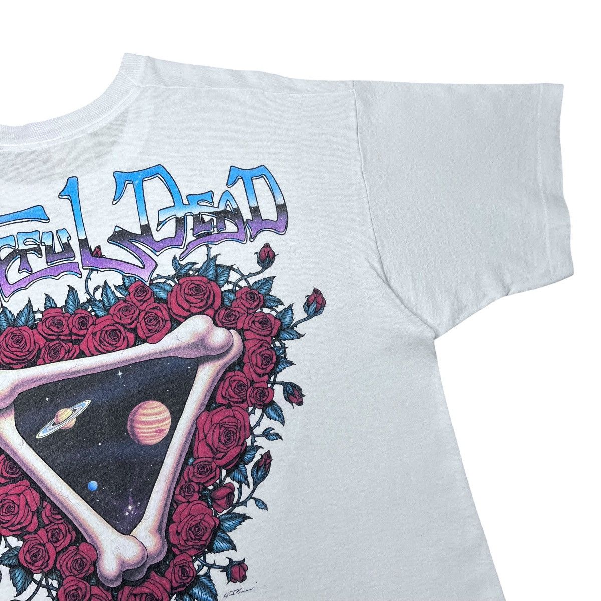 Liquid Blue Vtg 1992 Grateful Dead Space Your Face Space White T-Shirt Size US XL / EU 56 / 4 - 15 Thumbnail