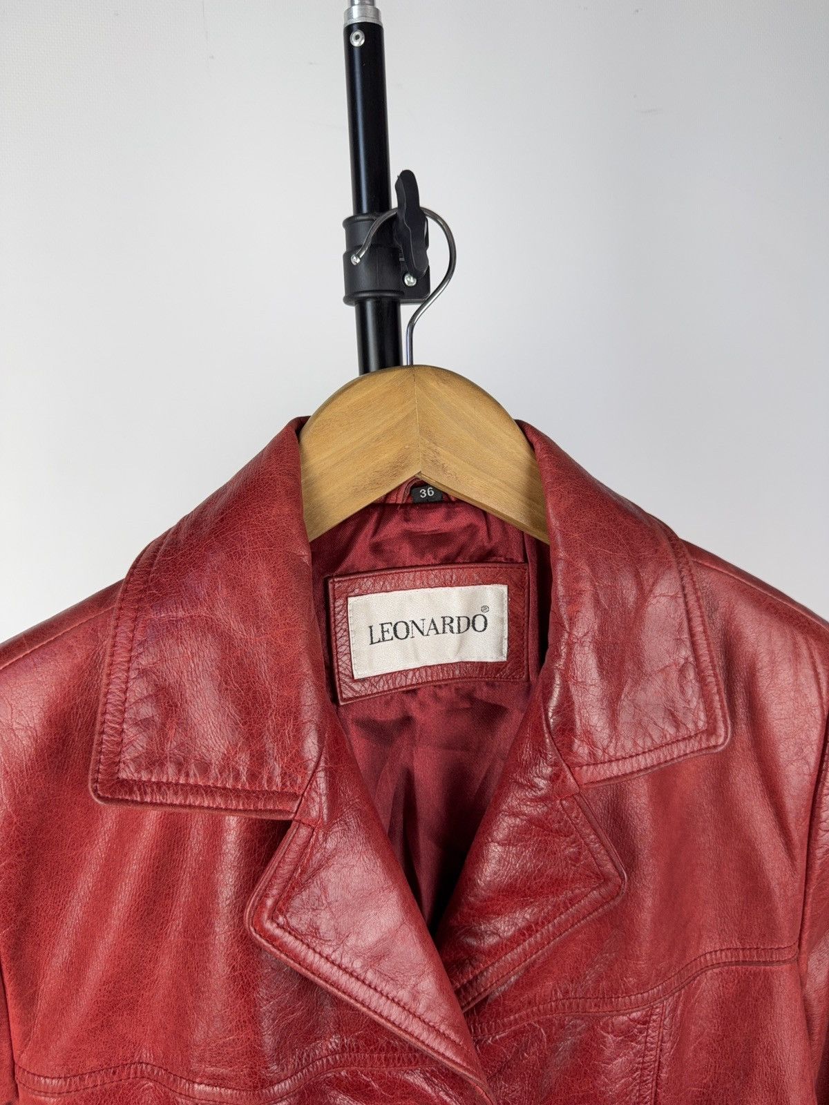 Leather Vintage 90s Avant Garde Leather Biker MOTO Y2K Jacket Size S / US 4 / IT 40 - 5 Thumbnail