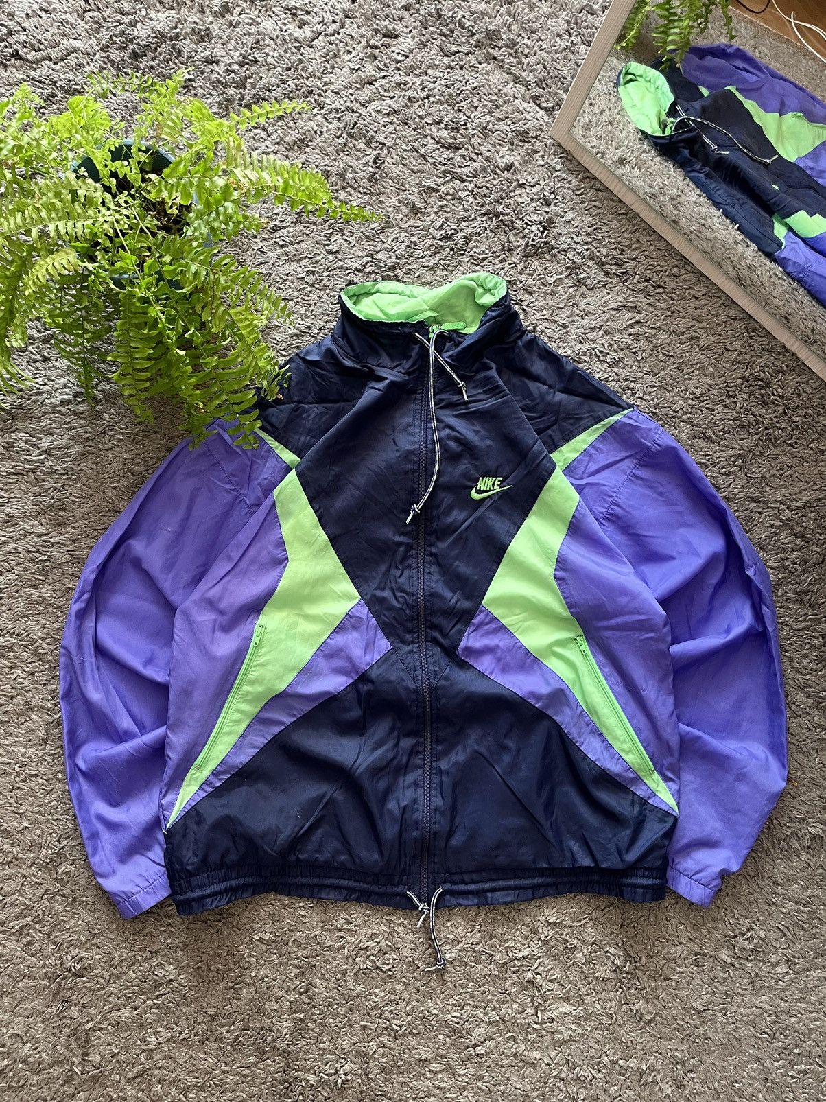 Nike × Vintage 80s Nike Vintage Light Jacket Streetwear Logo Swoosh Rare Size US M / EU 48-50 / 2 - 1 Thumbnail