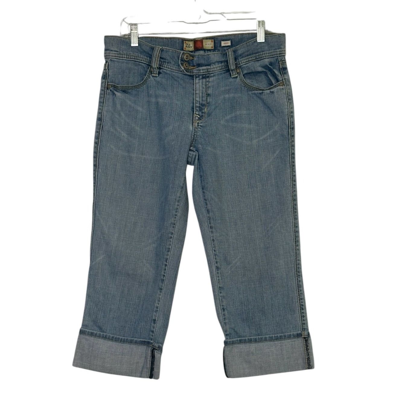 Old Navy Old Navy blue low waist capri jeans size 8 Size 30" / US 8 / IT 44 - 1 Thumbnail