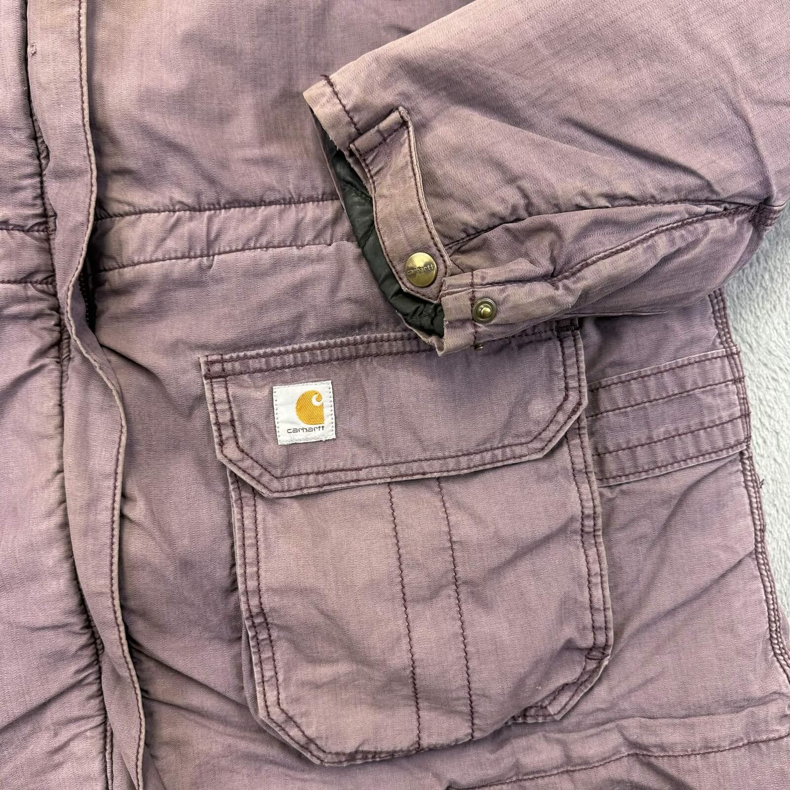 Carhartt Carhartt Boy's Quilted Sandstone Acthive Jacket Size US XL / EU 56 / 4 - 5 Thumbnail
