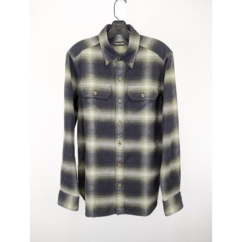 Tom Ford o1rshd1 Q:2 / Button Shirt in Multicolor Size US M / EU 48-50 / 2 - 2 Thumbnail