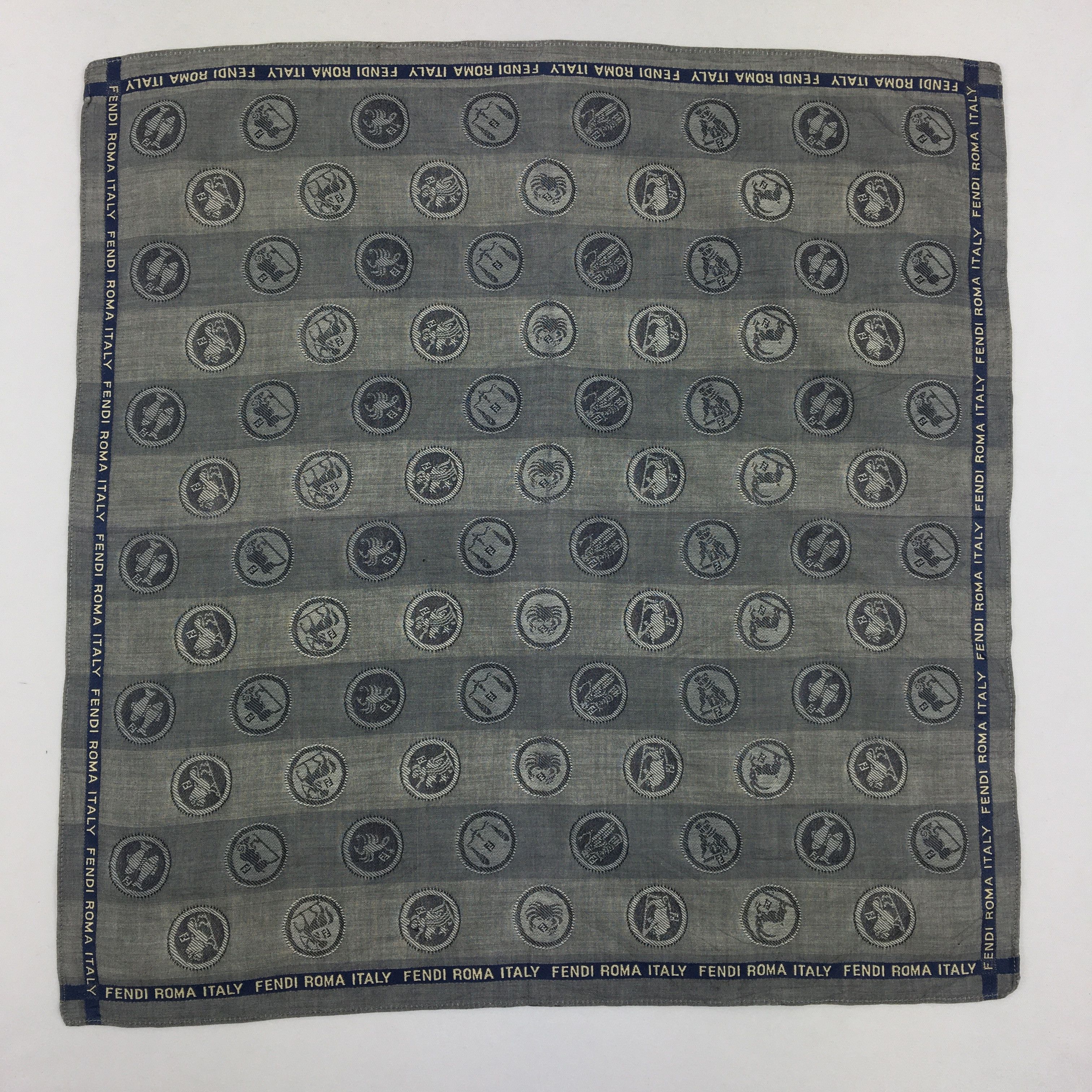 Japanese Brand Vintage Fendi Handkerchief Neckerchief Bandana Size ONE SIZE - 2 Thumbnail