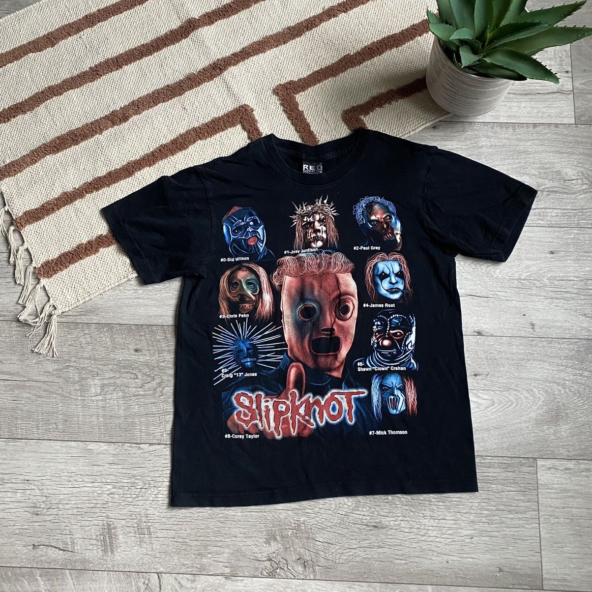AWESOME SLIPKNOT BAND 90s PARTICIPANTS BOXY T SHIRT