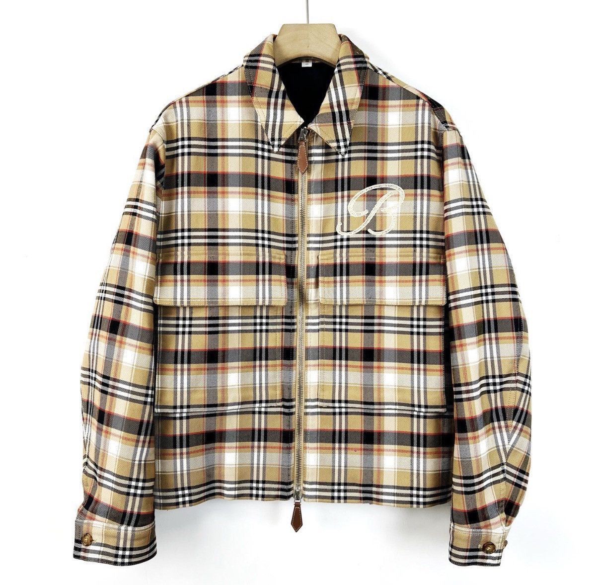 Burberry Burberry / Classic Plaid Embroidered Wool Coat K12 Size US M / EU 48-50 / 2 - 1 Thumbnail