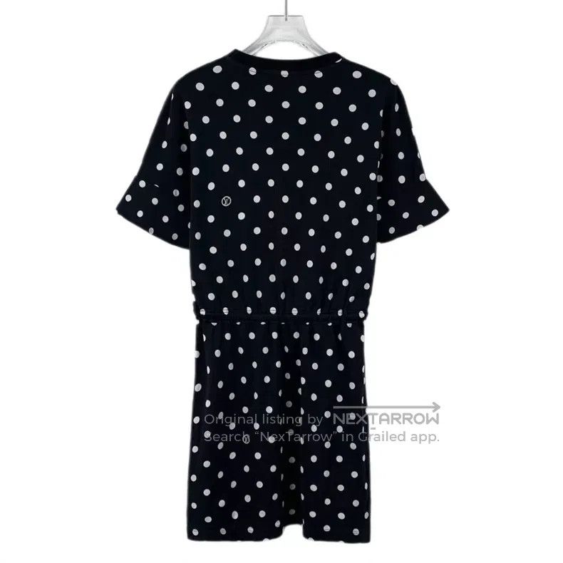Louis Vuitton Louis Vuitton 22 black polka-dot cotton crew-neck short-sl Size S / US 4 / IT 40 - 2 Thumbnail
