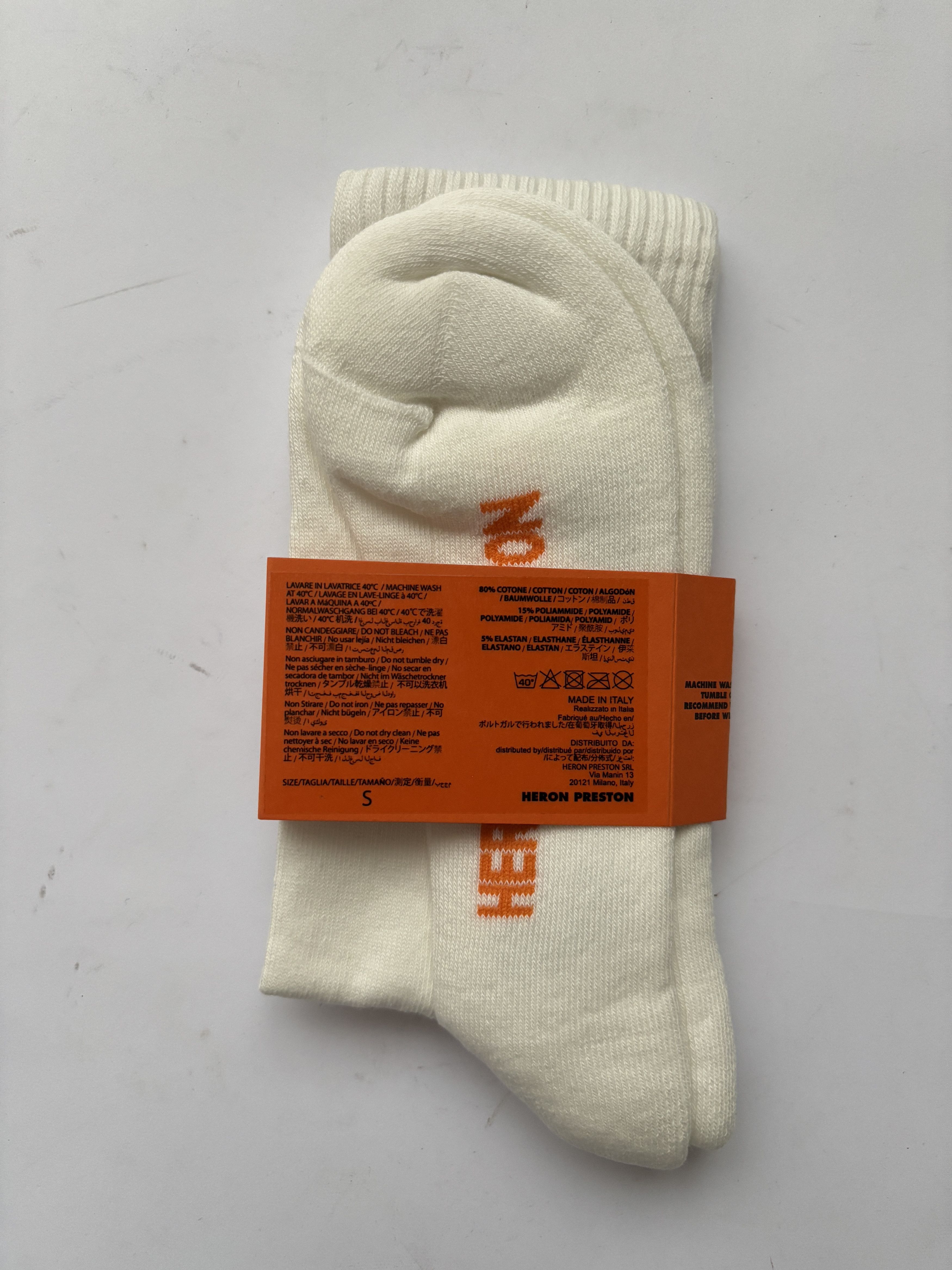 Heron Preston ⚡️QUICK SALE⚡️Bundle Pack 4 Heron Preston White CTNMB Socks Size ONE SIZE - 4 Thumbnail