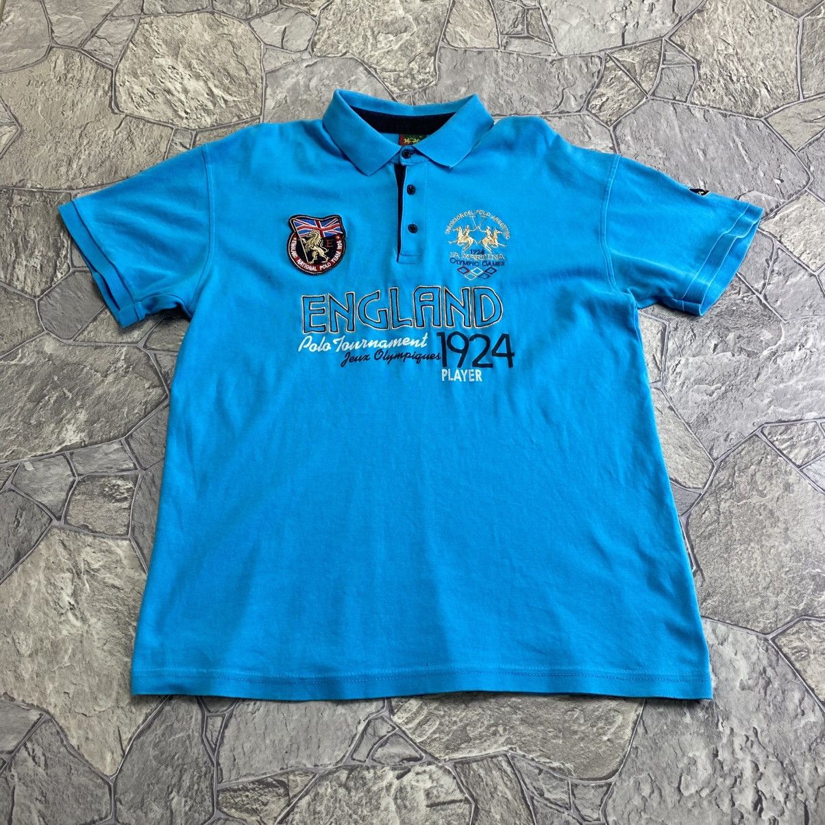 La Martina La Martina Vintage England Polo T-Shirt Size US XL / EU 56 / 4 - 1 Thumbnail