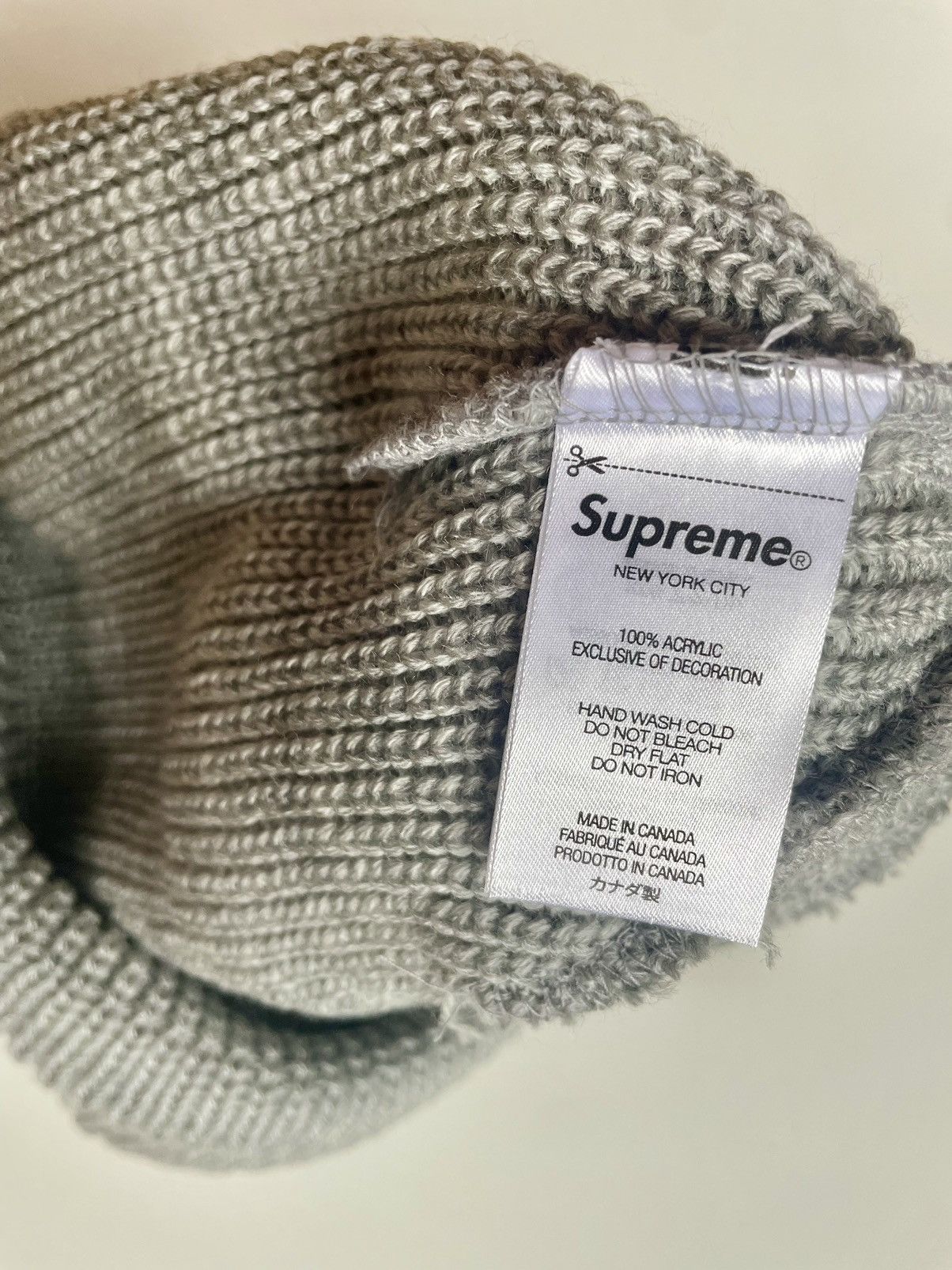 Supreme Supreme Loose Gauge Beanie HEATHER GREY Size ONE SIZE - 3 Thumbnail