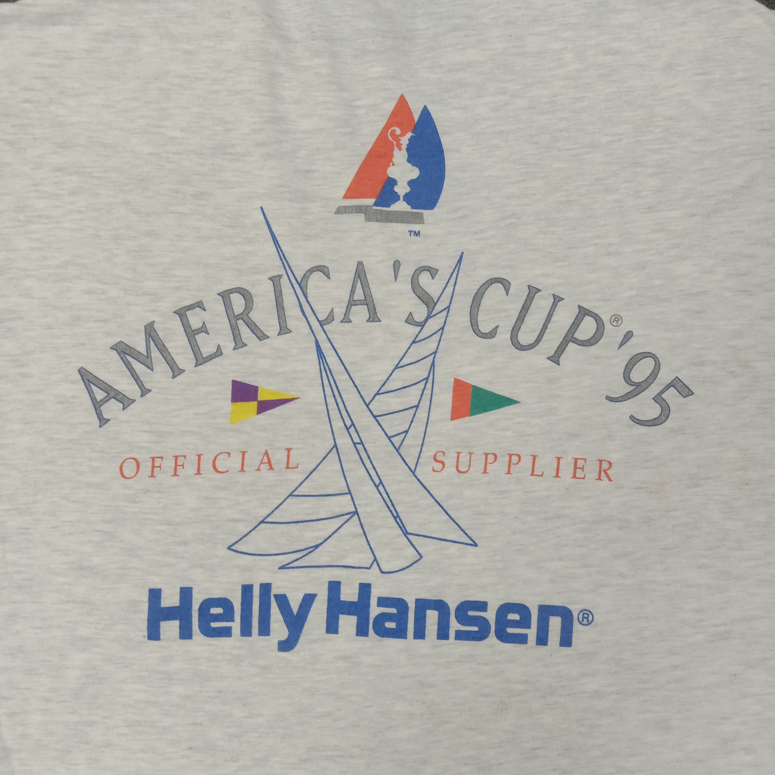 Helly Hansen Helly Hansen 1995 American Cup Promo Tshirt C223N32 Size US XL / EU 56 / 4 - 2 Thumbnail