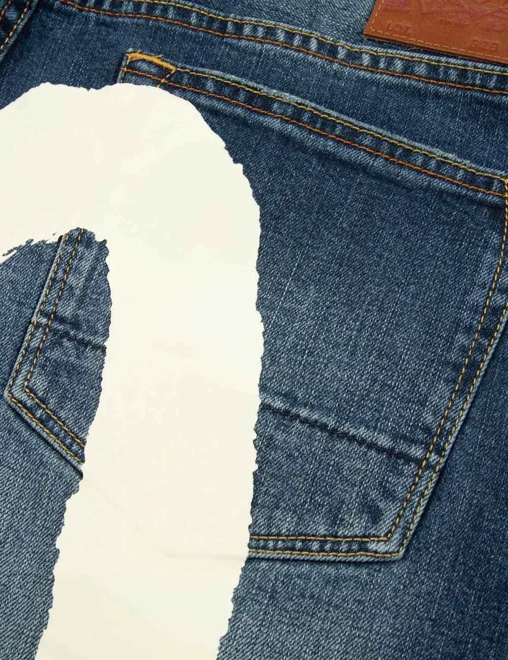 Evisu Evisu jeans Daicock Print brush loose fit jeans 38inch Size US 38 / EU 54 - 4 Thumbnail