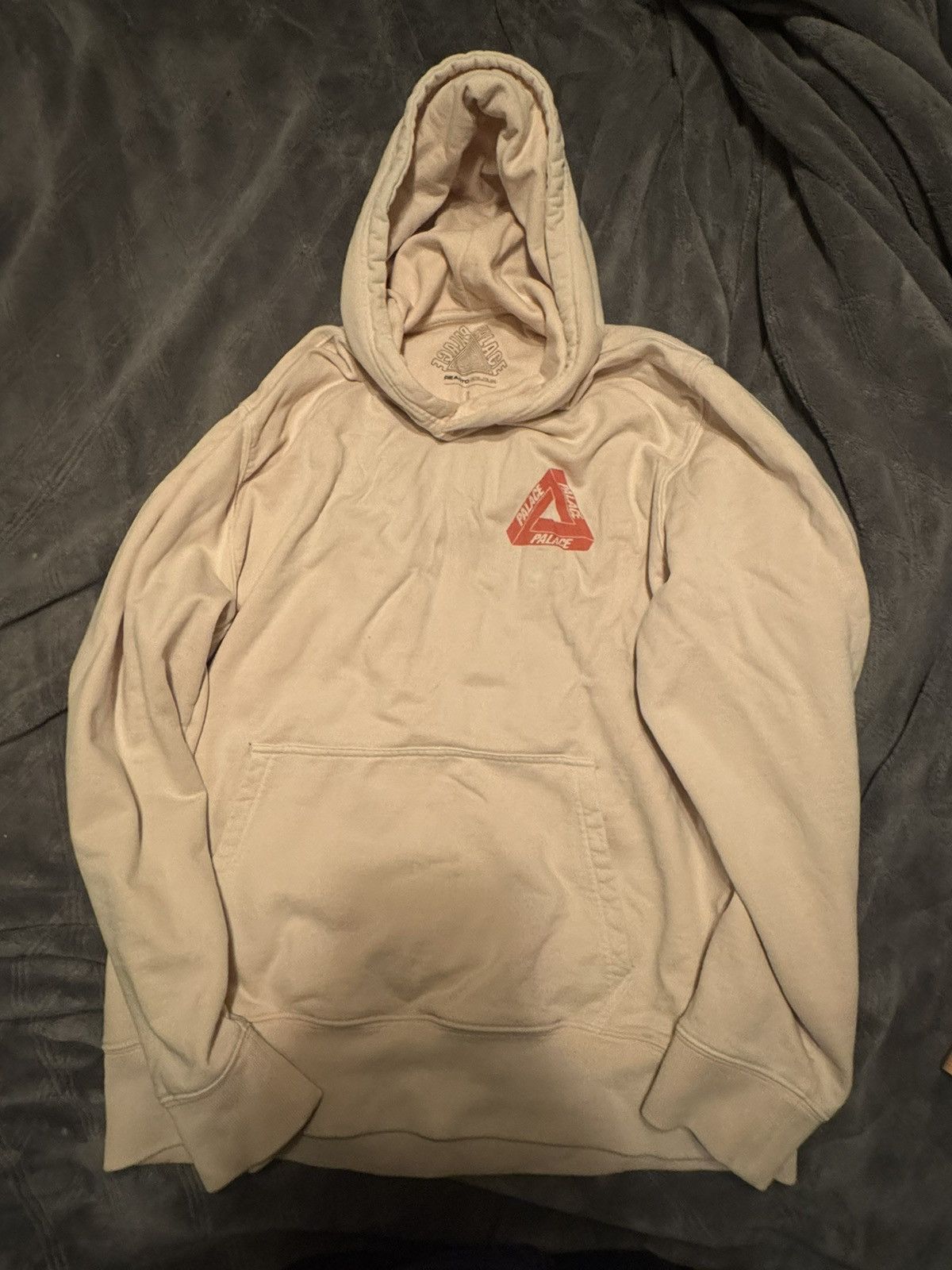 image of Palace Tri-Ferg Reacto Hoodie in Orange, Men's (Size Large)