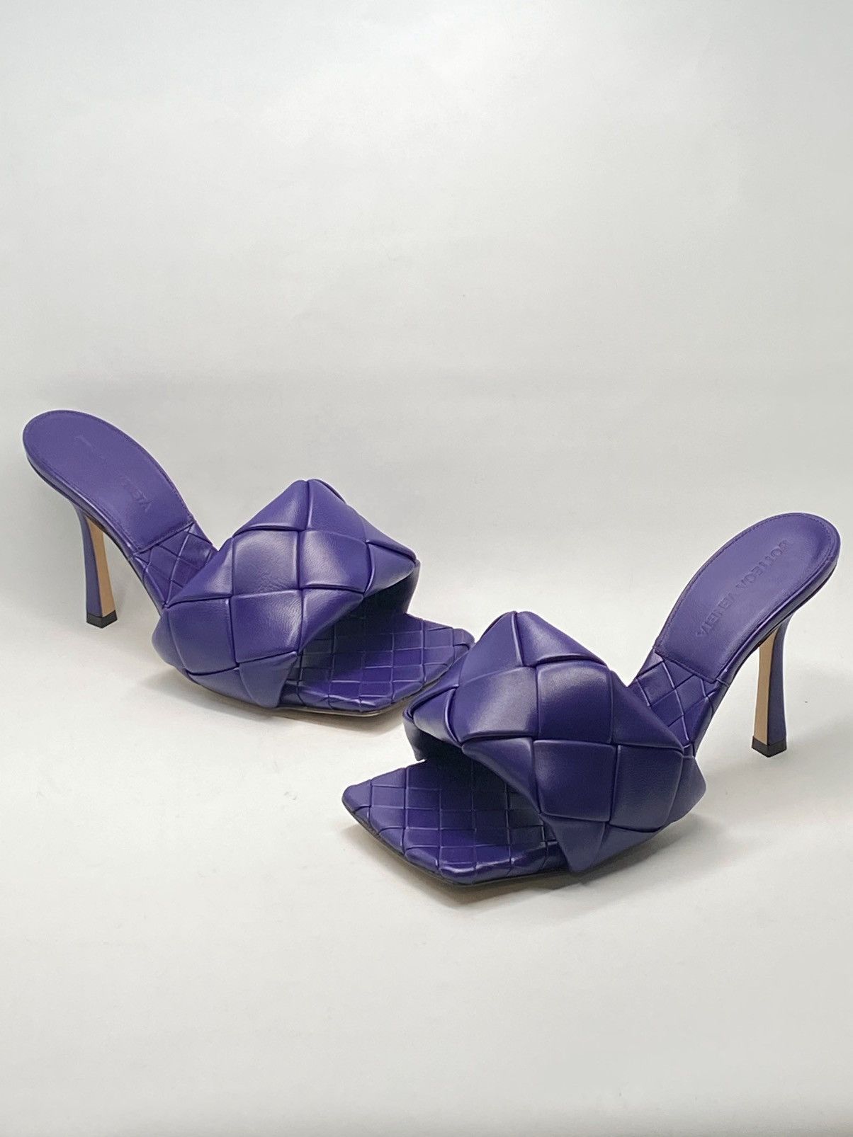 Bottega Veneta Bottega Veneta Intrecciato Lido Heeled Sandals size 37 Size US 7 / IT 37 - 1 Thumbnail