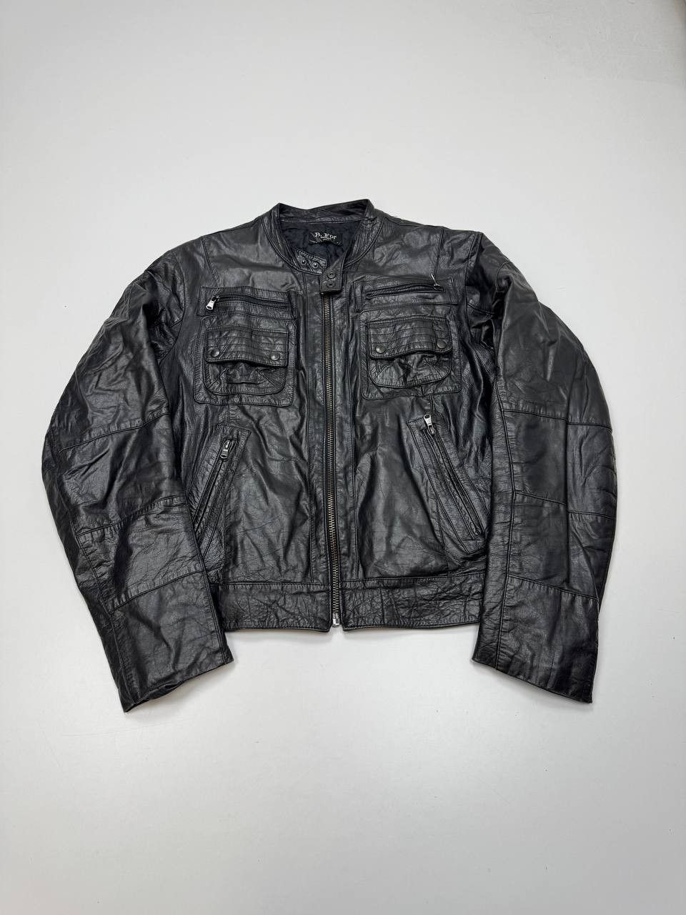 Vintage Vintage leather biker jacket for men Size US L / EU 52-54 / 3 - 1 Thumbnail