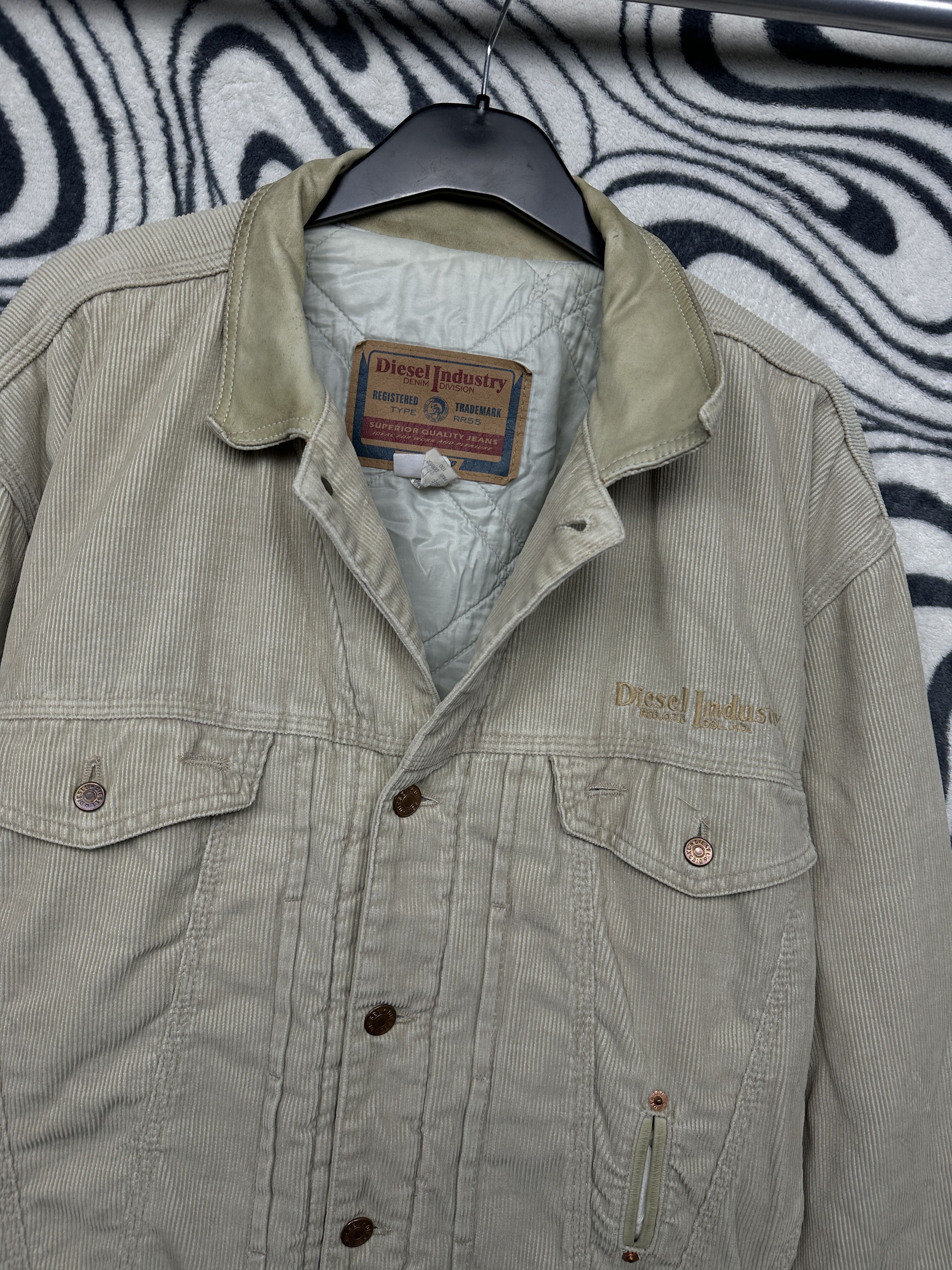 Diesel Diesel 90s Vintage Mens Corduroy Denim Jacket Size US M / EU 48-50 / 2 - 2 Thumbnail
